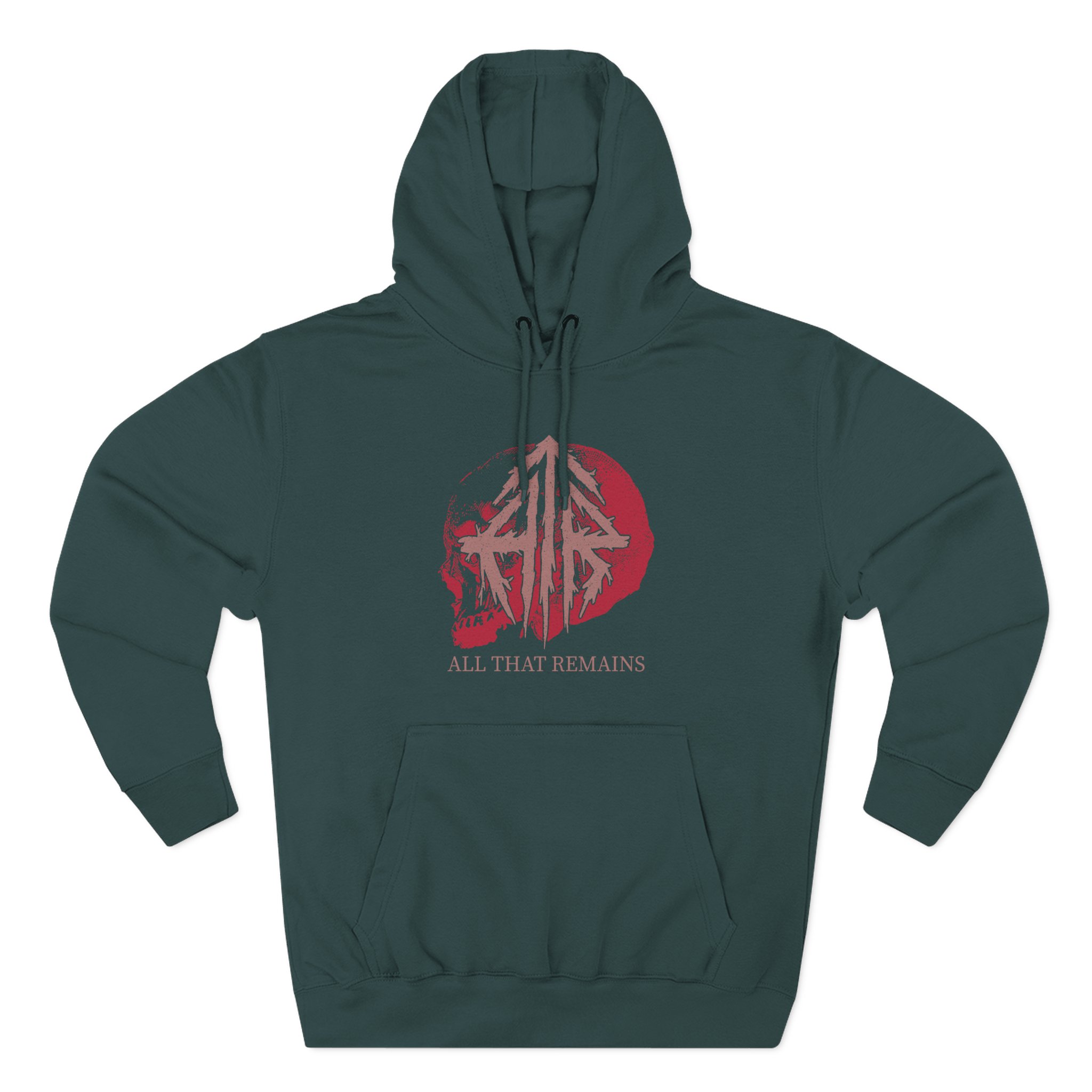 All That Remains Skull Three-Panel Fleece Hoodie - Image 3