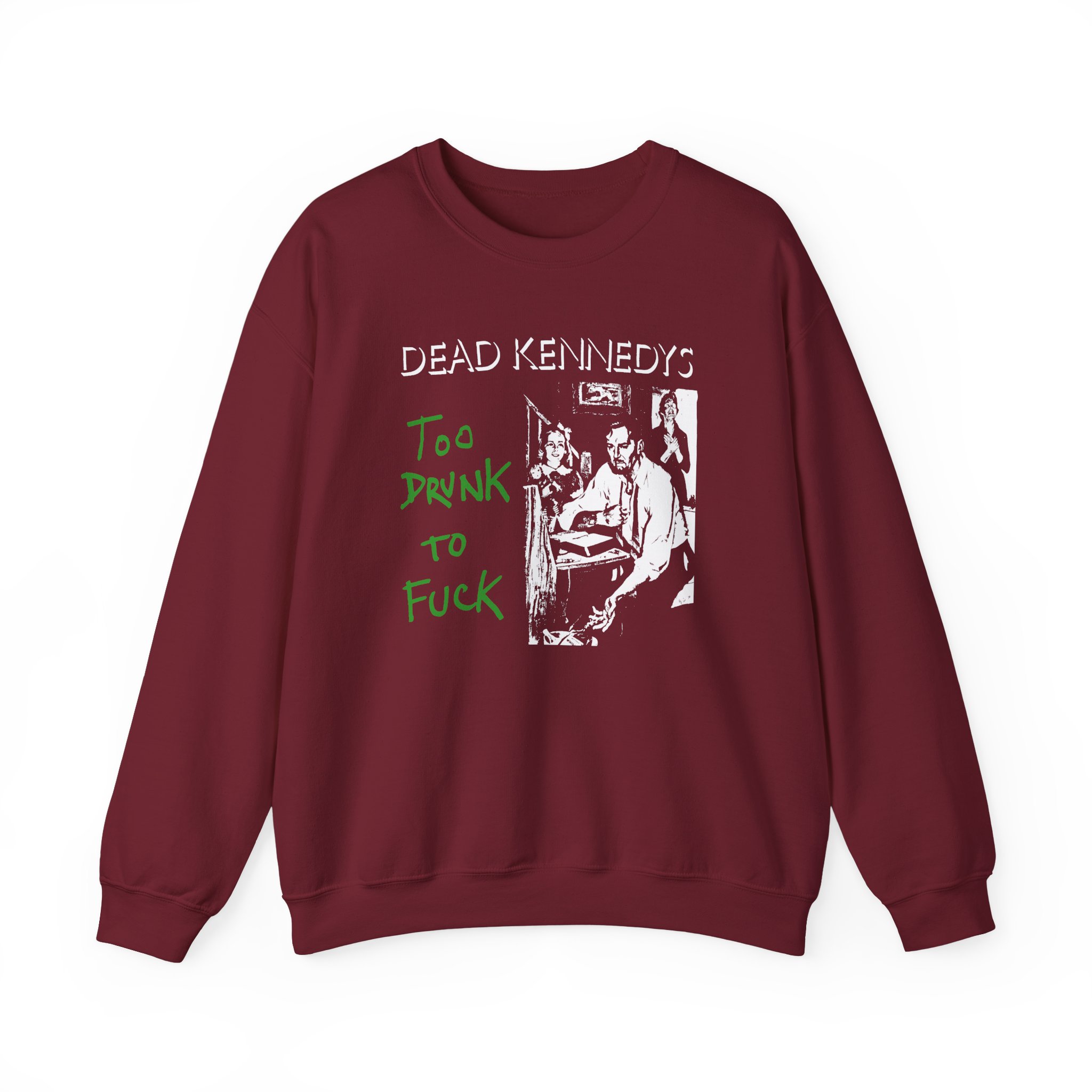 Dead Kennedys Too Drunk To Fuck Unisex Heavy Blend™ Crewneck Sweatshirt - Image 15