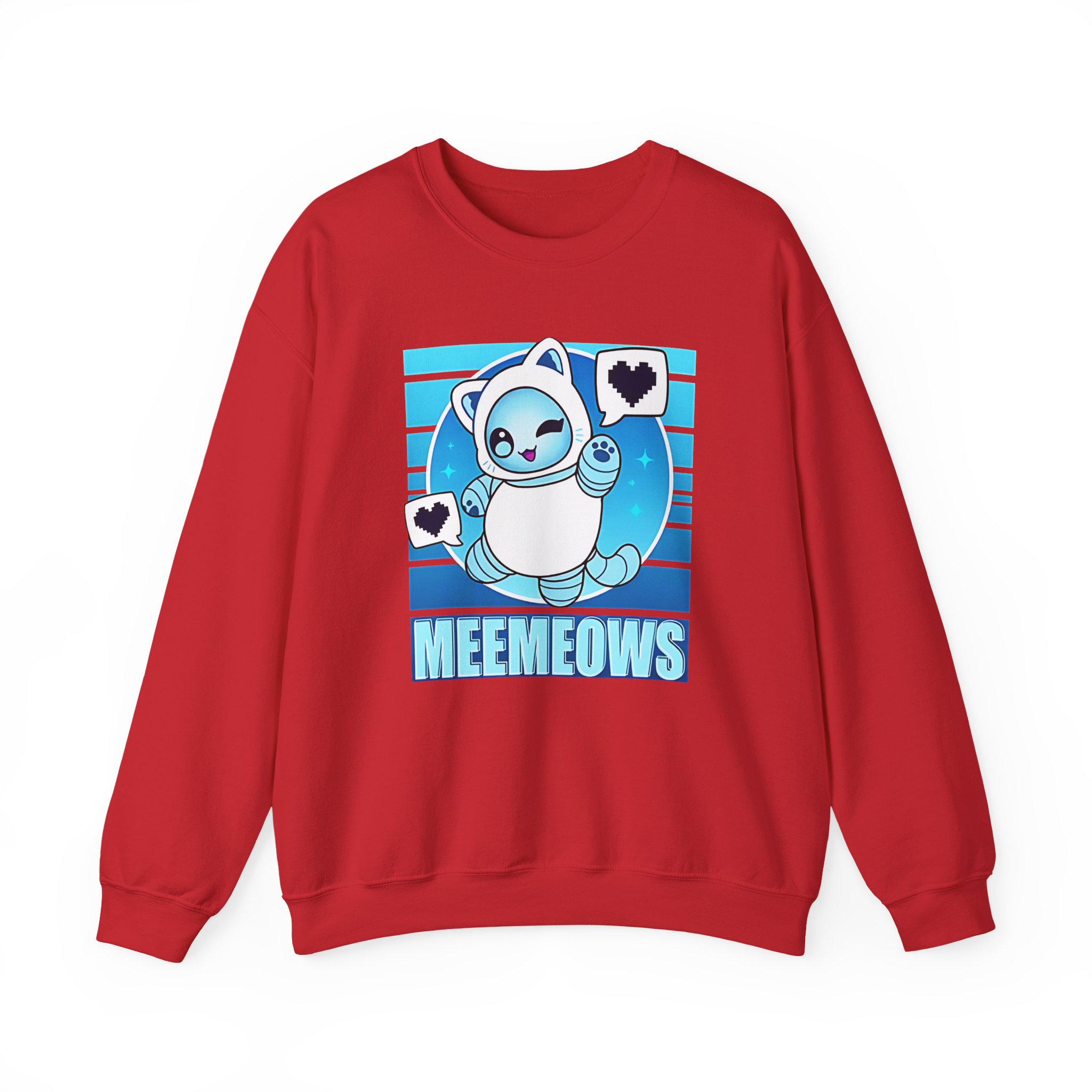 Aphmau Robot Cat Unisex Heavy Blend™ Crewneck Sweatshirt - Image 19