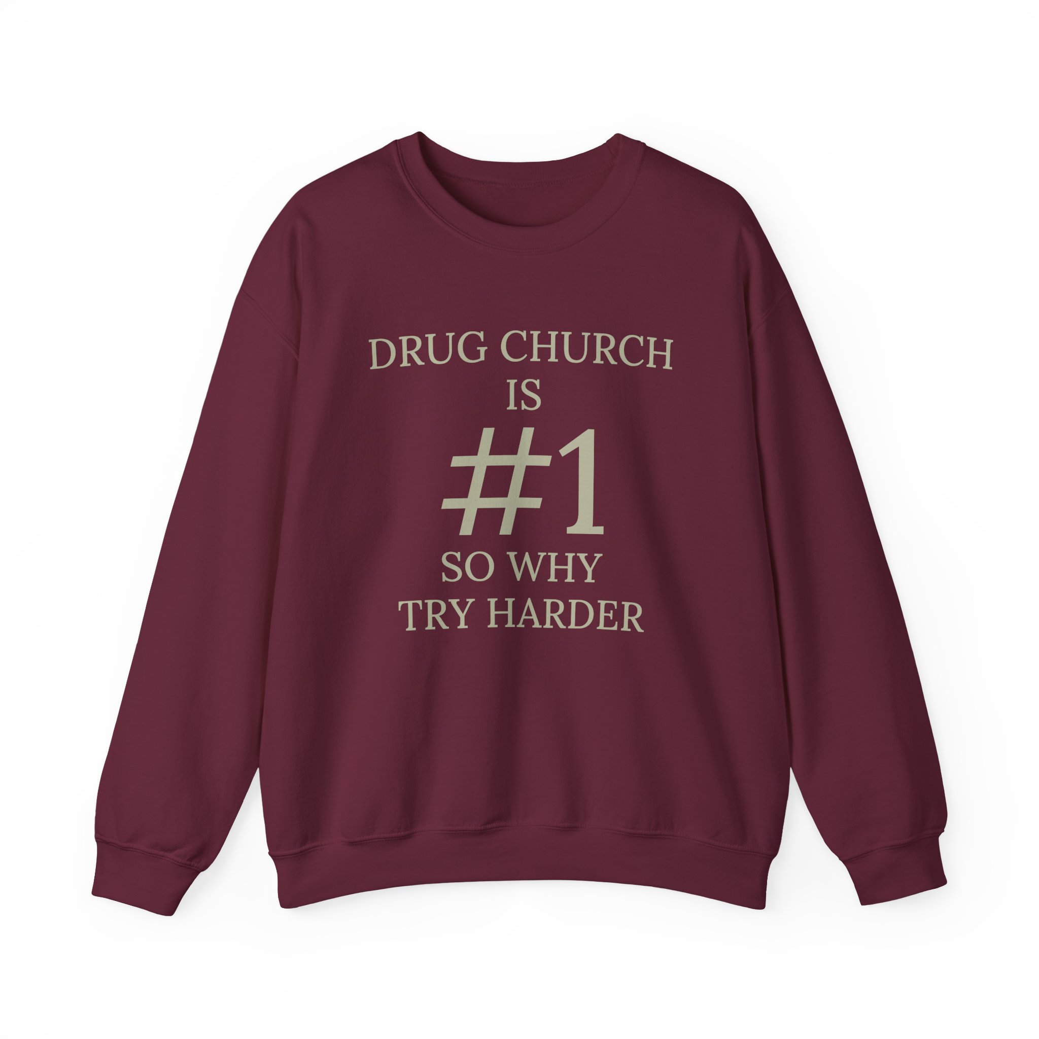 Drug Church Is Number 1 Unisex Heavy Blend™ Crewneck Sweatshirt - Image 3