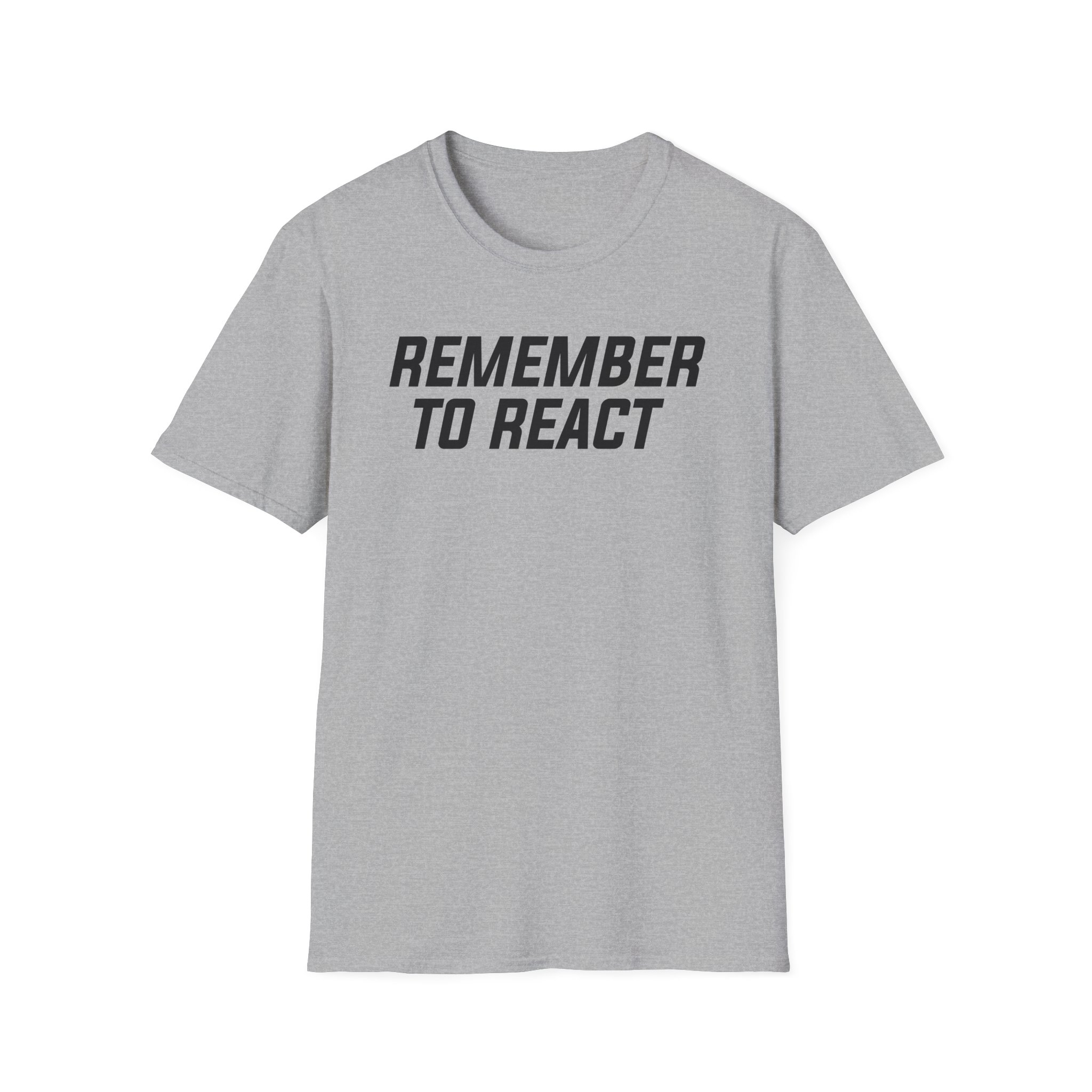 Jenny Holzer Remember to React Unisex Softstyle T-Shirt