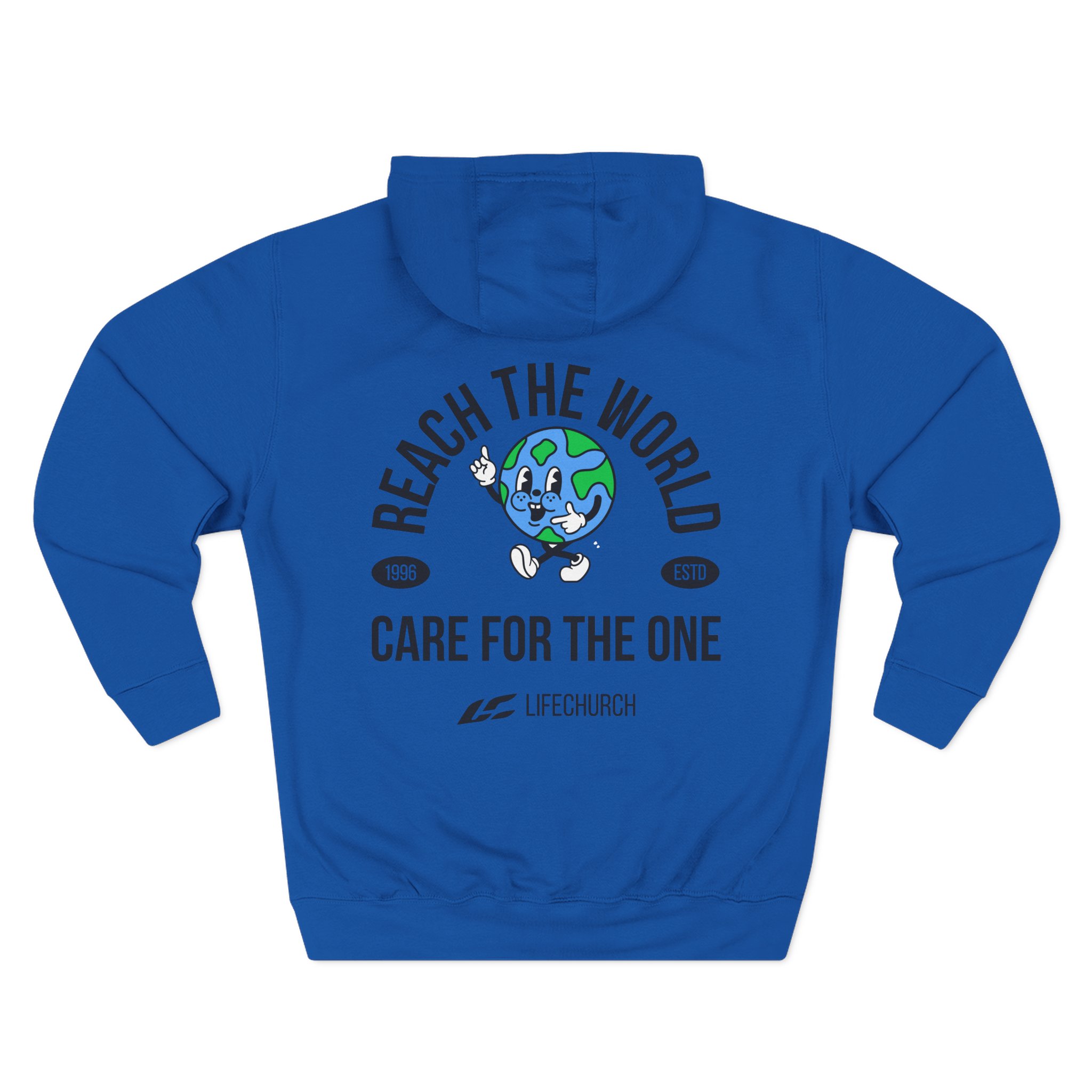 Life Church Reach the World Care for the One Three-Panel Fleece Hoodie - Image 14