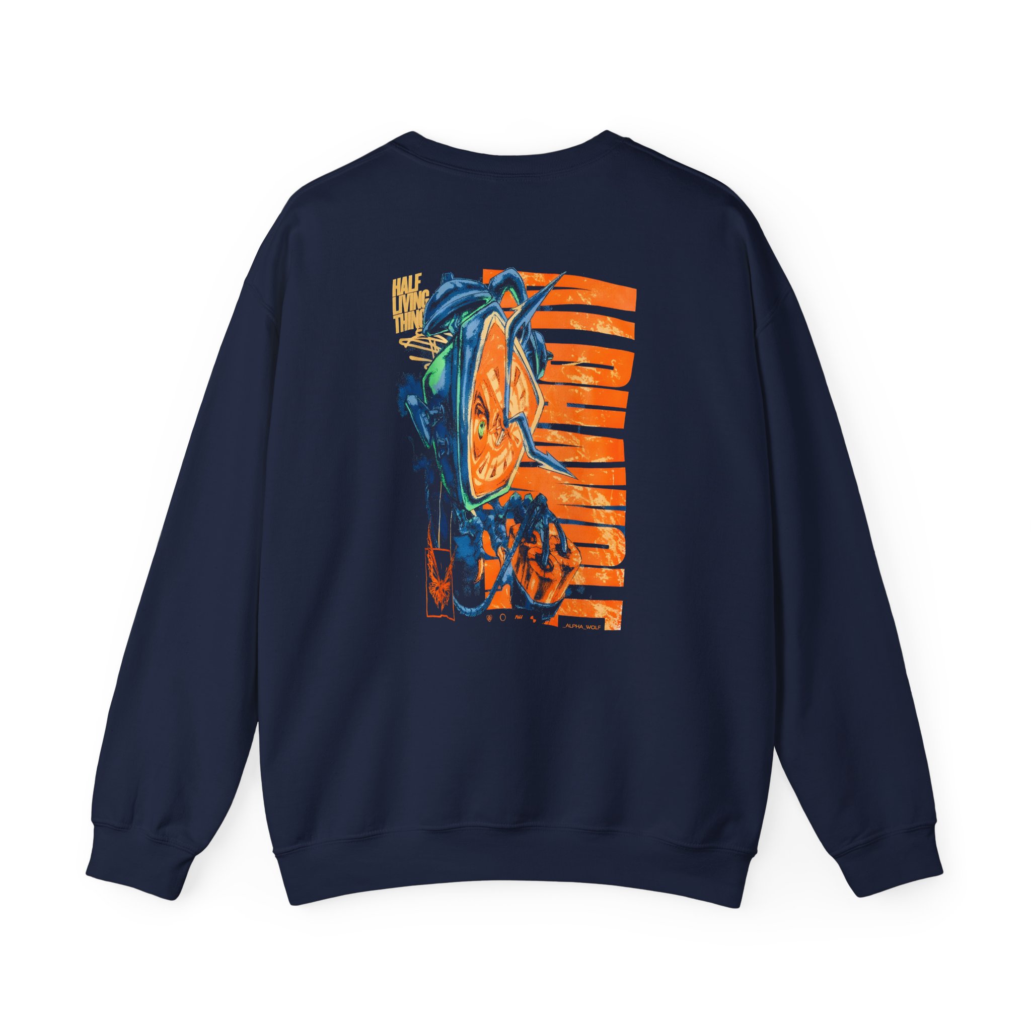 Alpha Wolf Clock Unisex Heavy Blend™ Crewneck Sweatshirt - Image 8