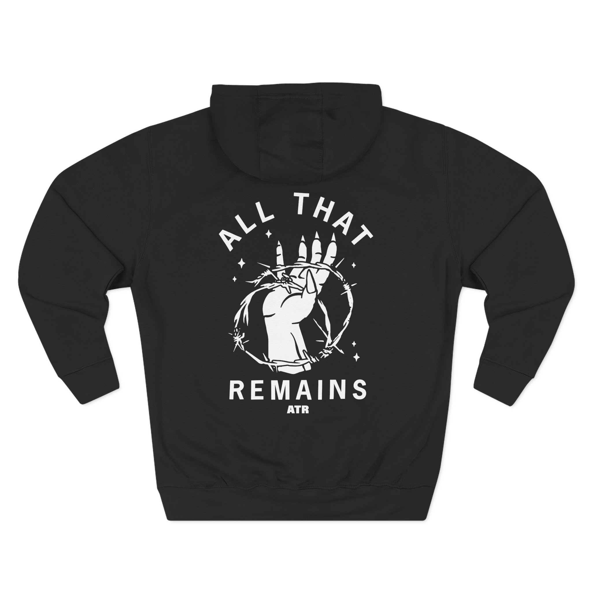 All That Remains Barbed Wire Three-Panel Fleece Hoodie - Image 2