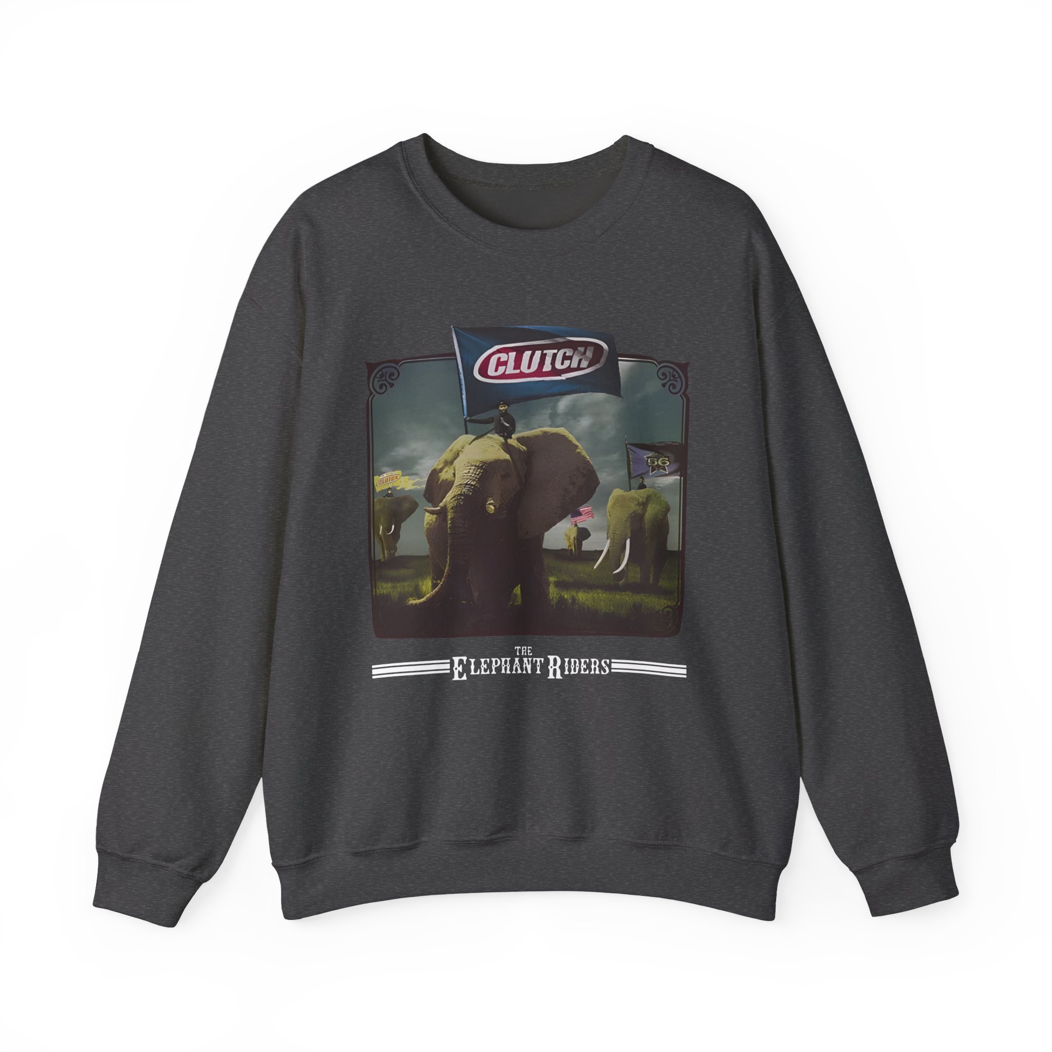 Clutch Elephant Riders Unisex Heavy Blend™ Crewneck Sweatshirt - Image 11
