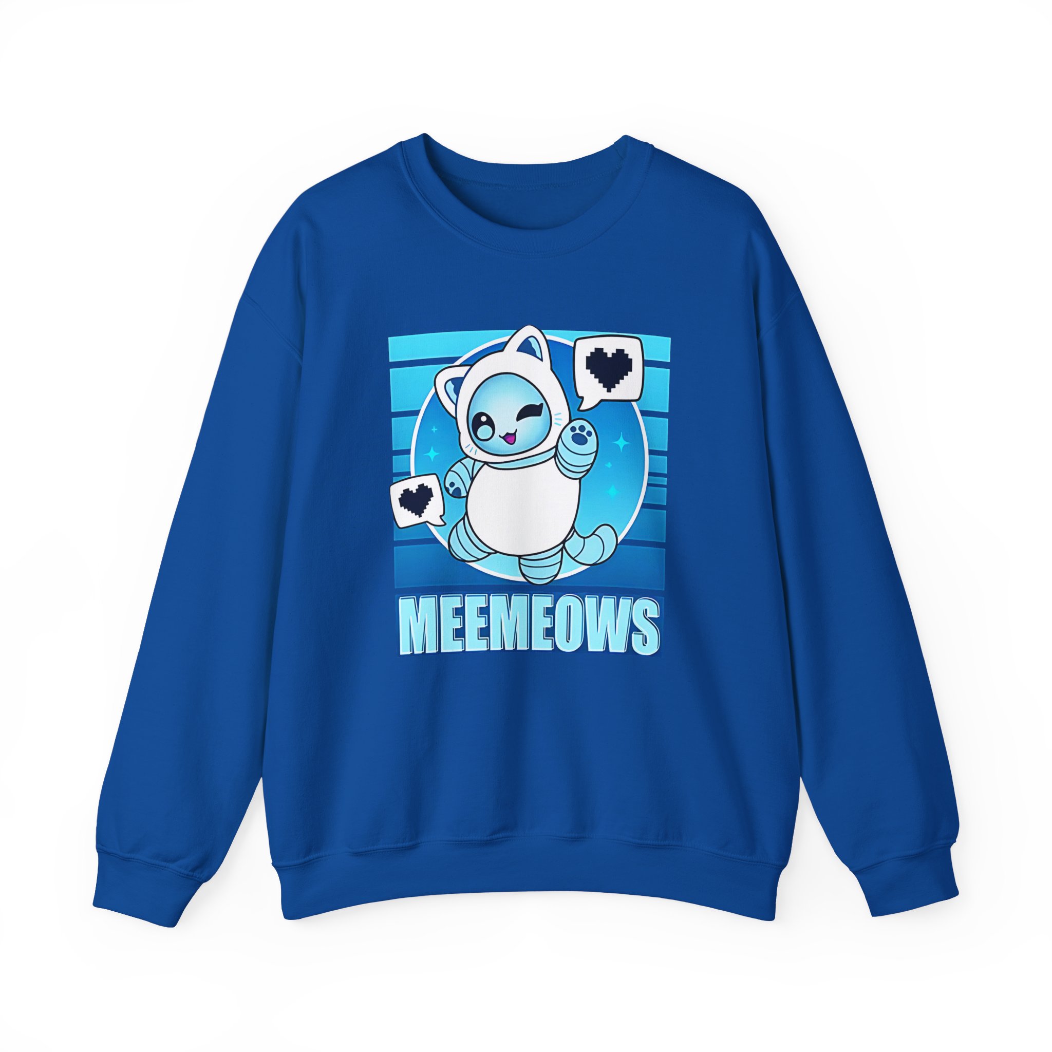 Aphmau Robot Cat Unisex Heavy Blend™ Crewneck Sweatshirt - Image 13