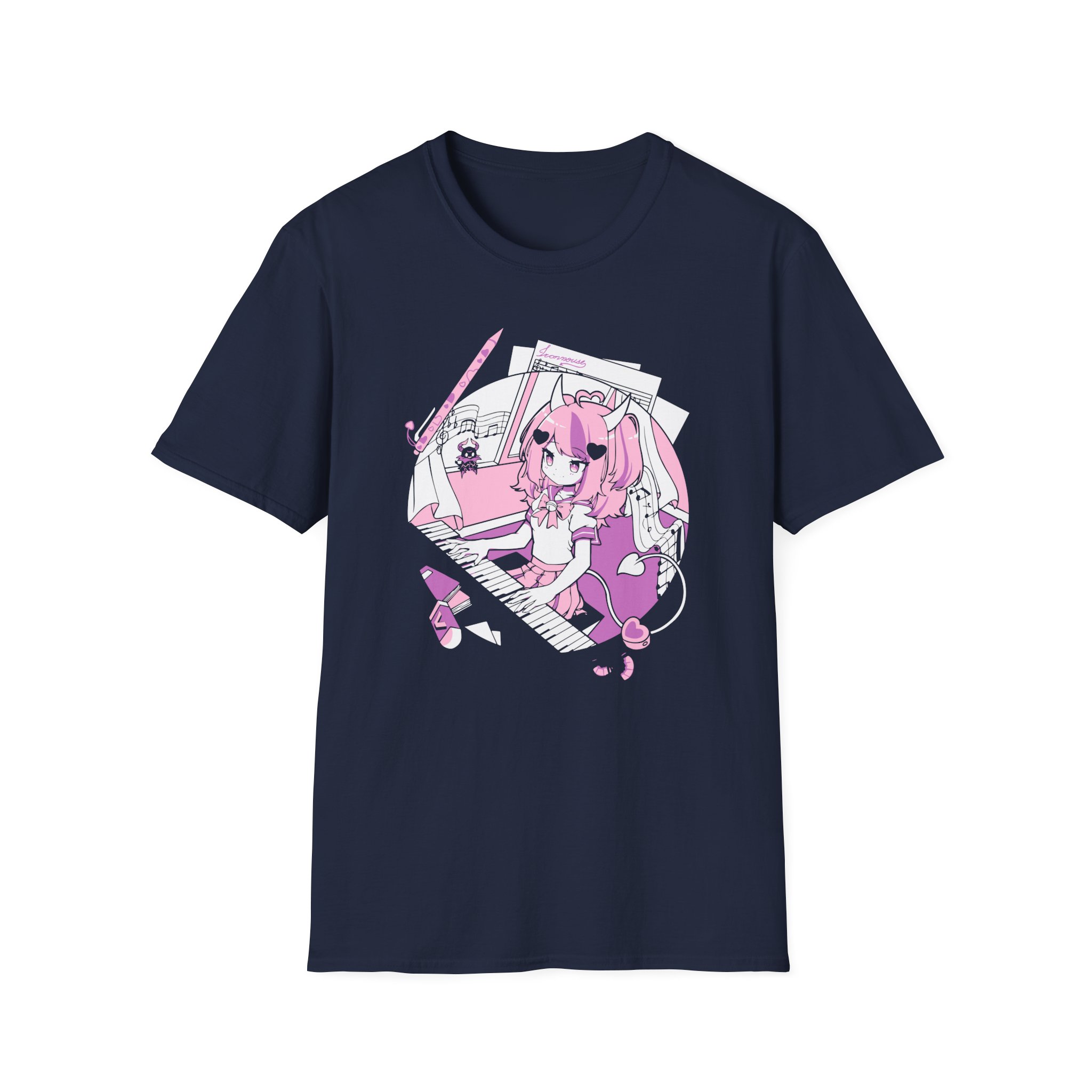 Anime Ironmouse Unisex Softstyle T-Shirt - Image 5
