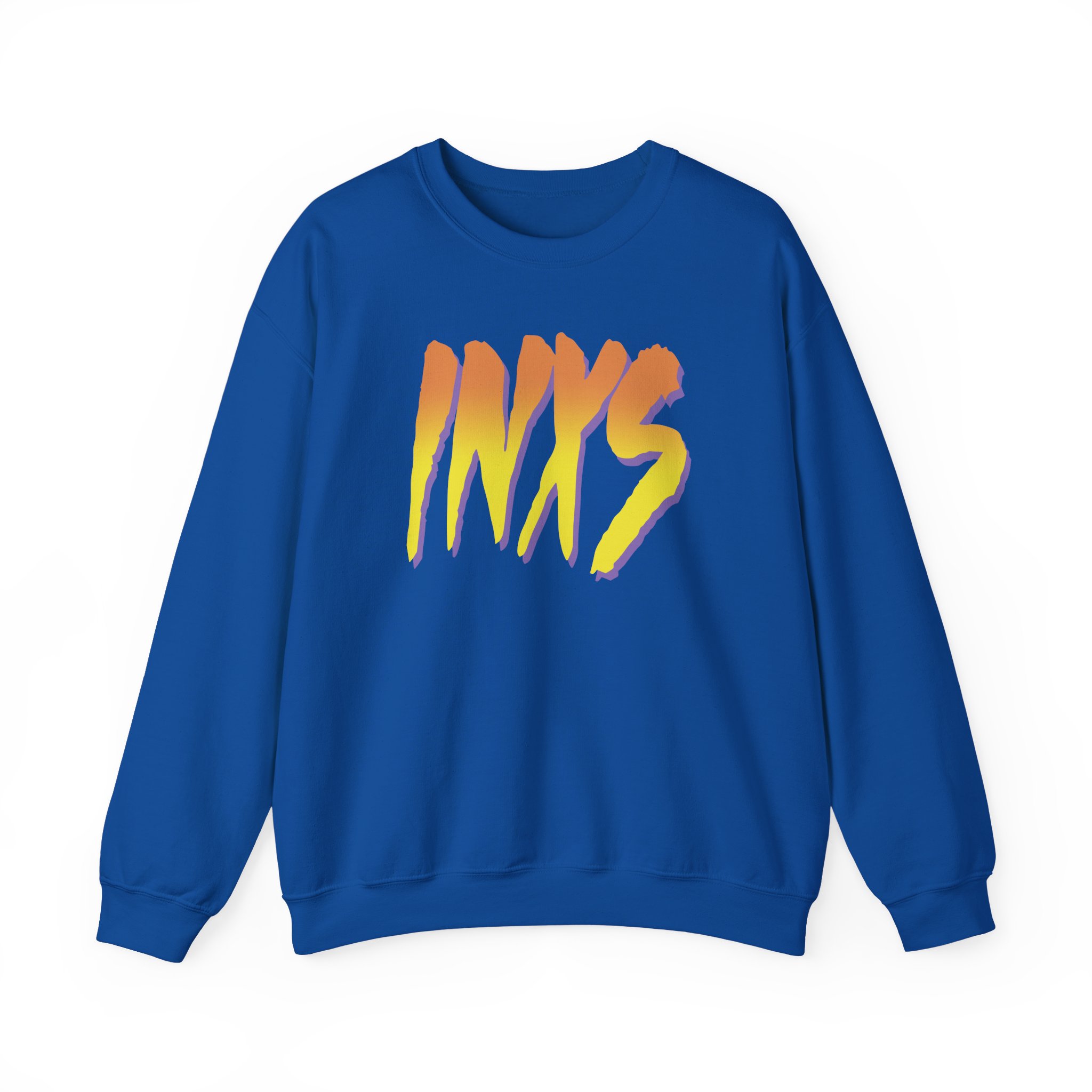 Inxs Listen Like Thieves Brush Logo Unisex Heavy Blend™ Crewneck Sweatshirt - Image 7