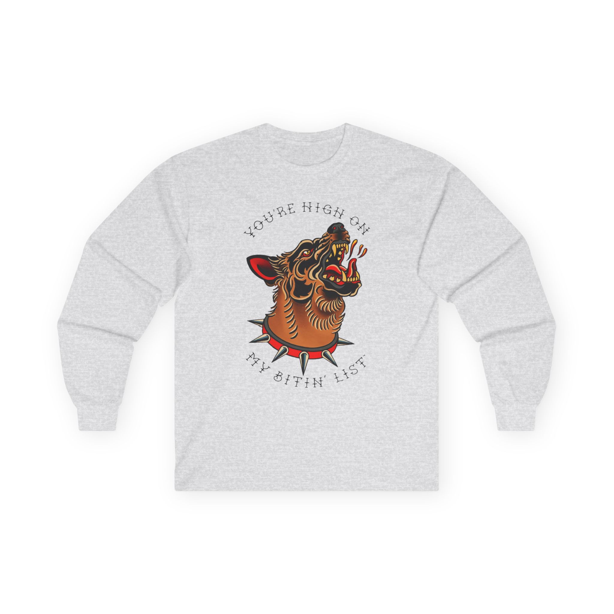 Tyler Childers Bitin' List Dog Unisex Ultra Cotton Long Sleeve Tee - Image 3