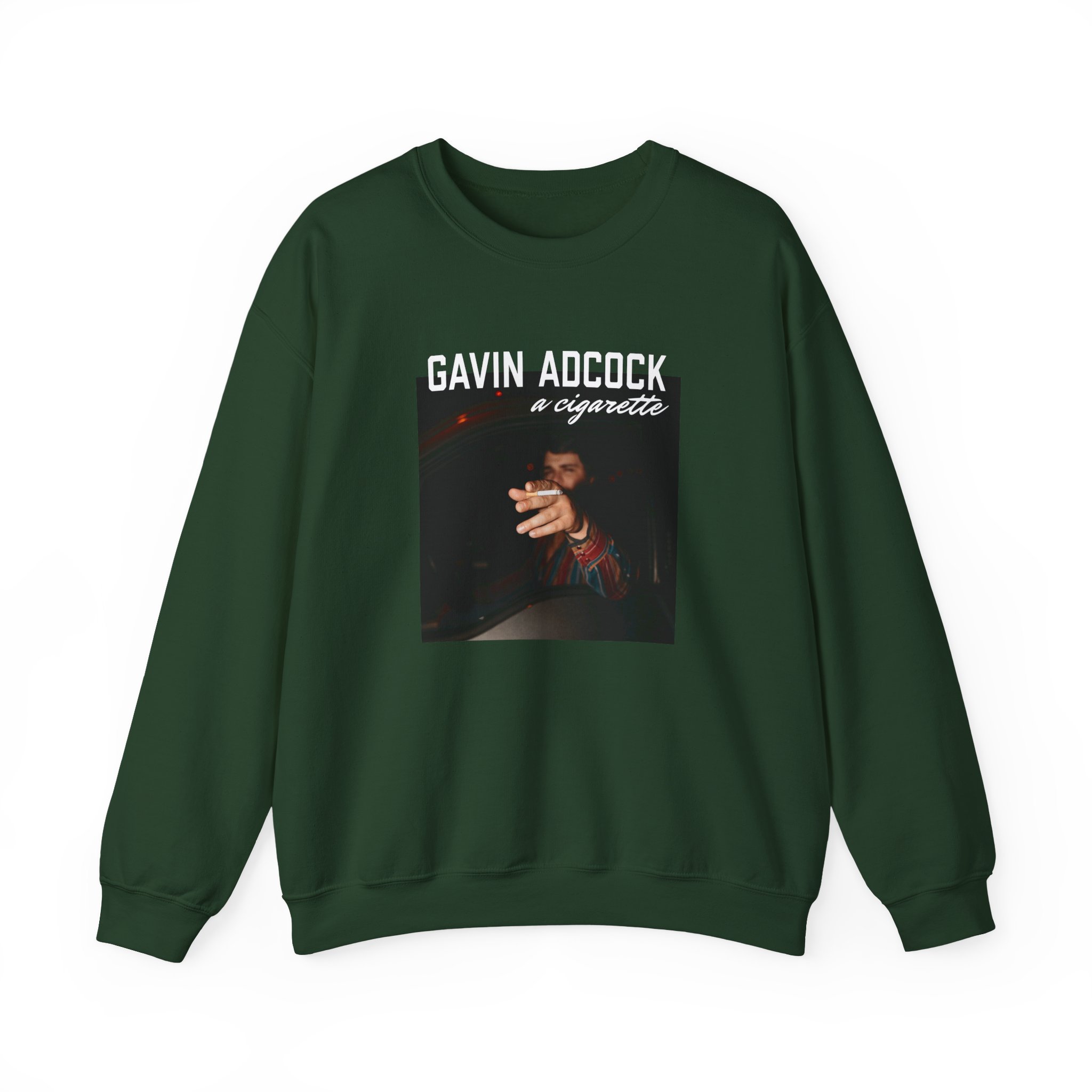 Gavin Adcock a Cigarette Black Photo Unisex Heavy Blend™ Crewneck Sweatshirt - Image 5
