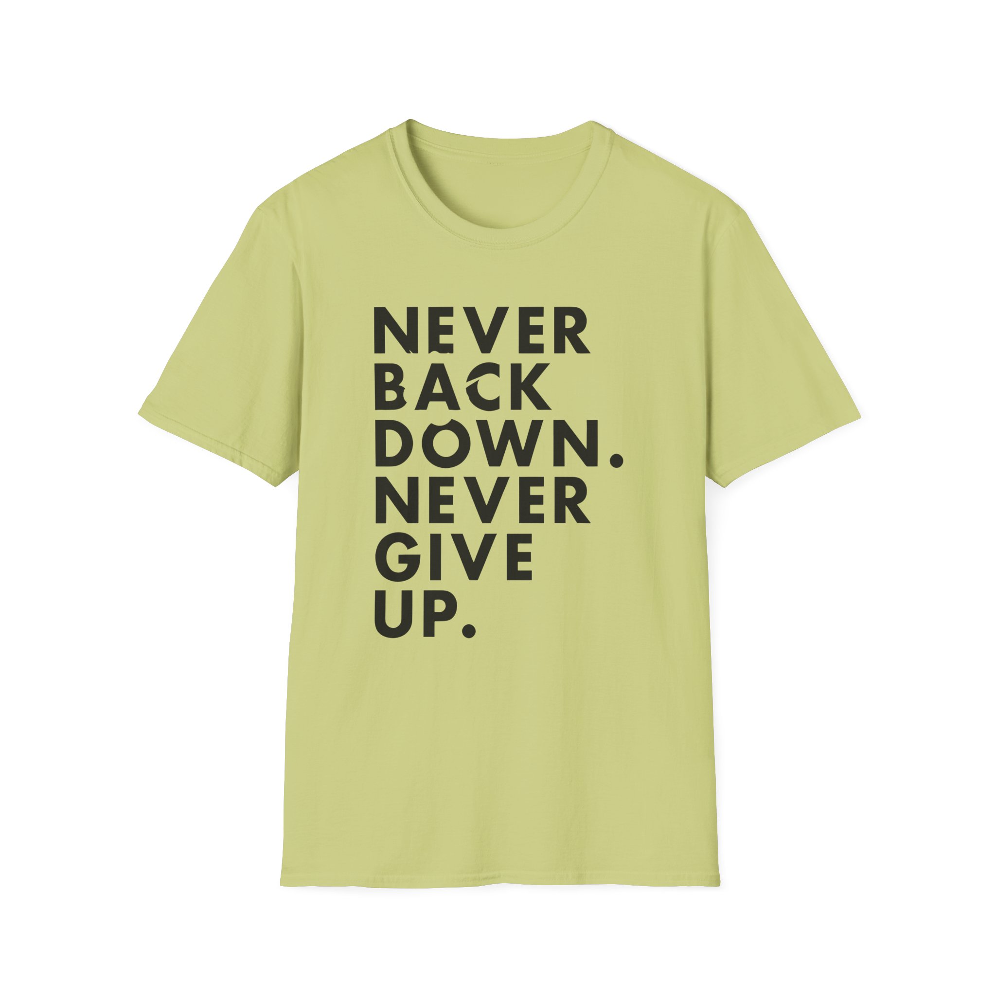Nick Eh 30 Never Back Down Never Give Up Unisex Softstyle T-Shirt - Image 15