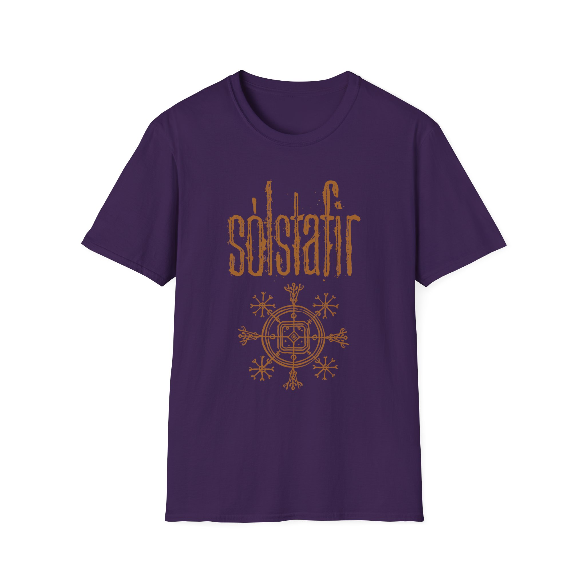 Solstafir Gold Logo Unisex Softstyle T-Shirt - Image 11