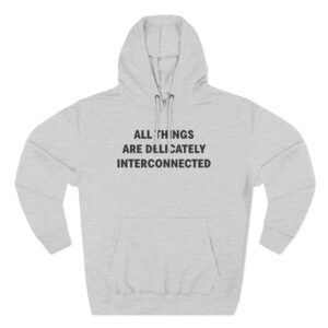 Jenny Holzer All Things Are Delicately Interconnected Three-Panel Fleece Hoodie