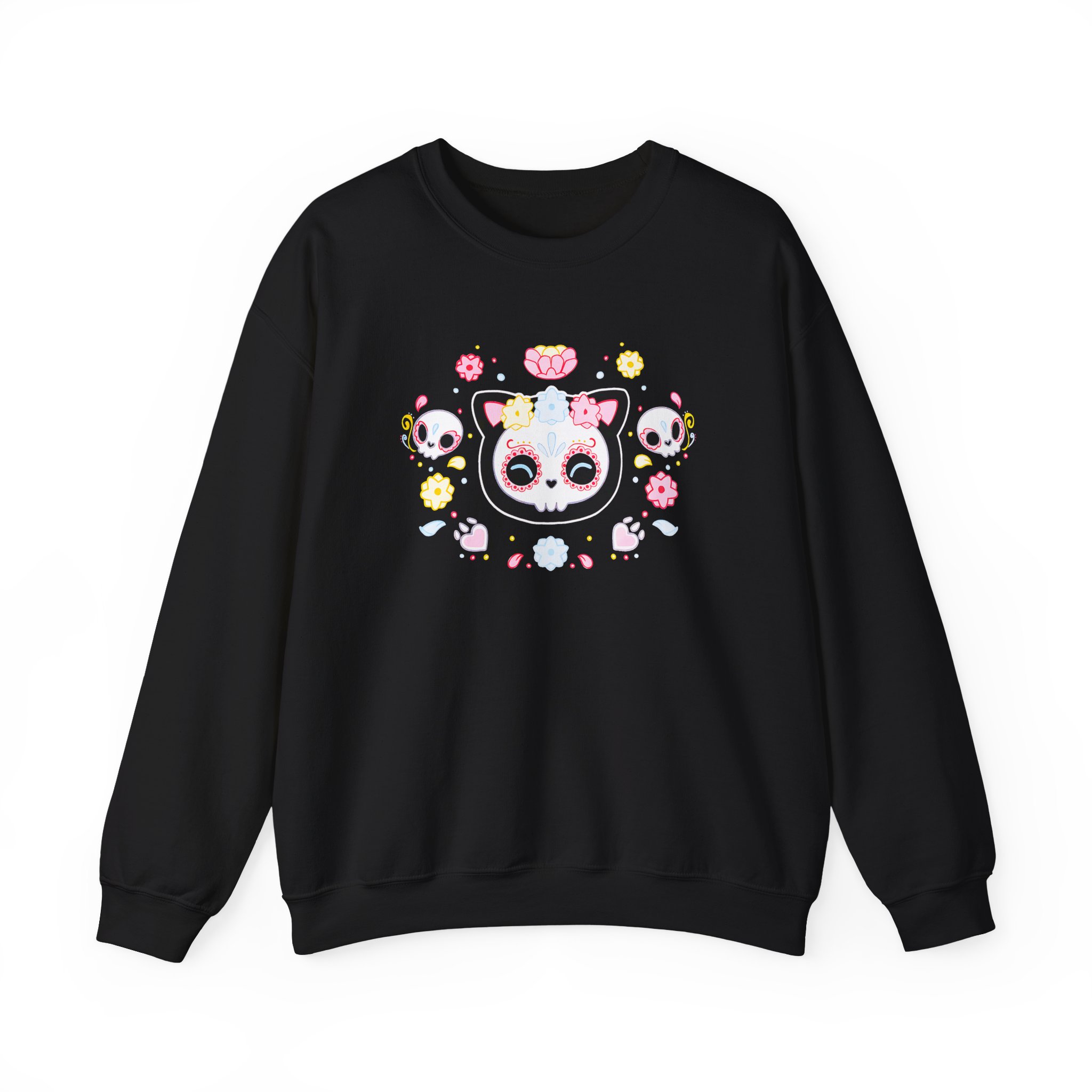 Aphmau Sugar Skull Cat Unisex Heavy Blend™ Crewneck Sweatshirt