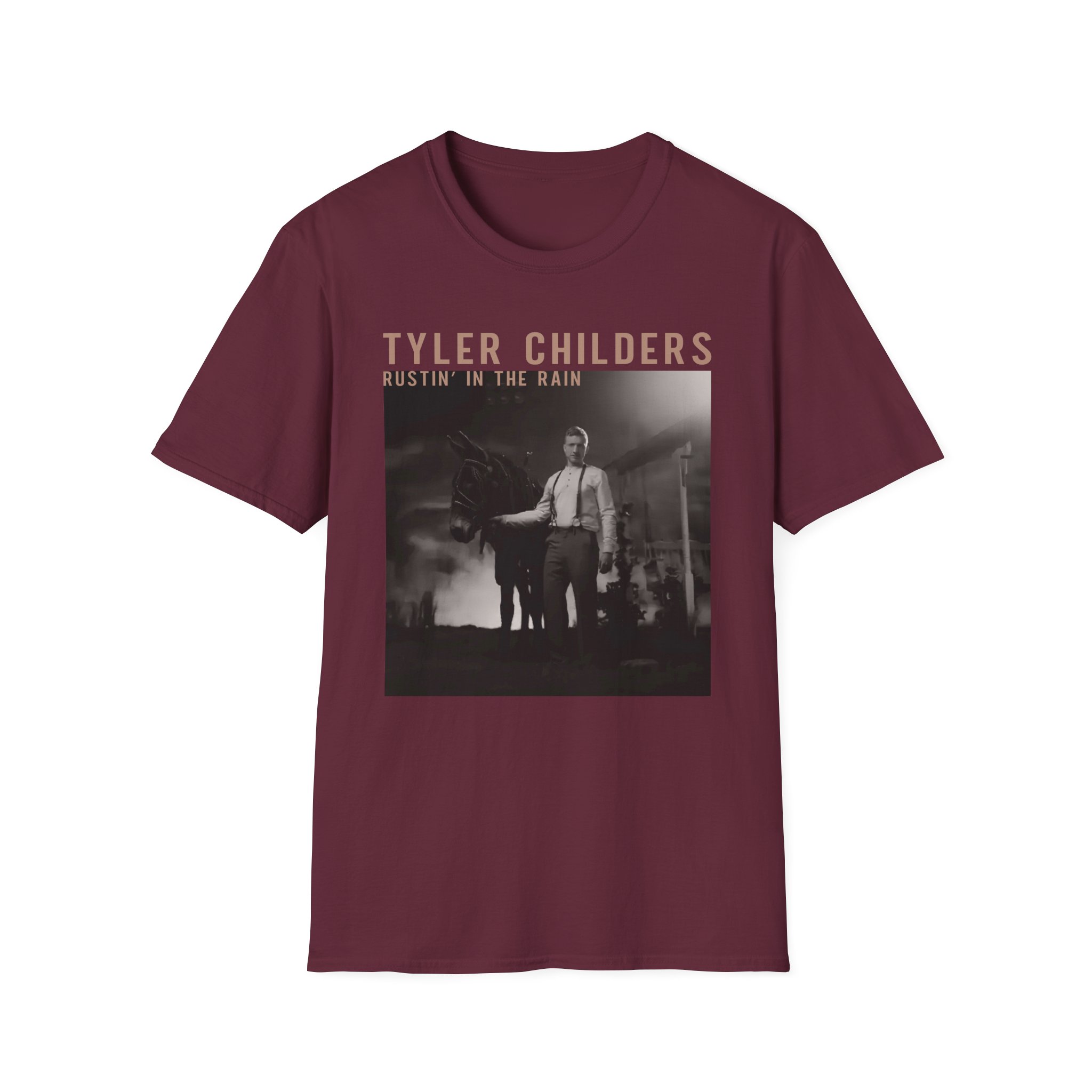 Tyler Childers Black Rustin Unisex Softstyle T-Shirt - Image 3