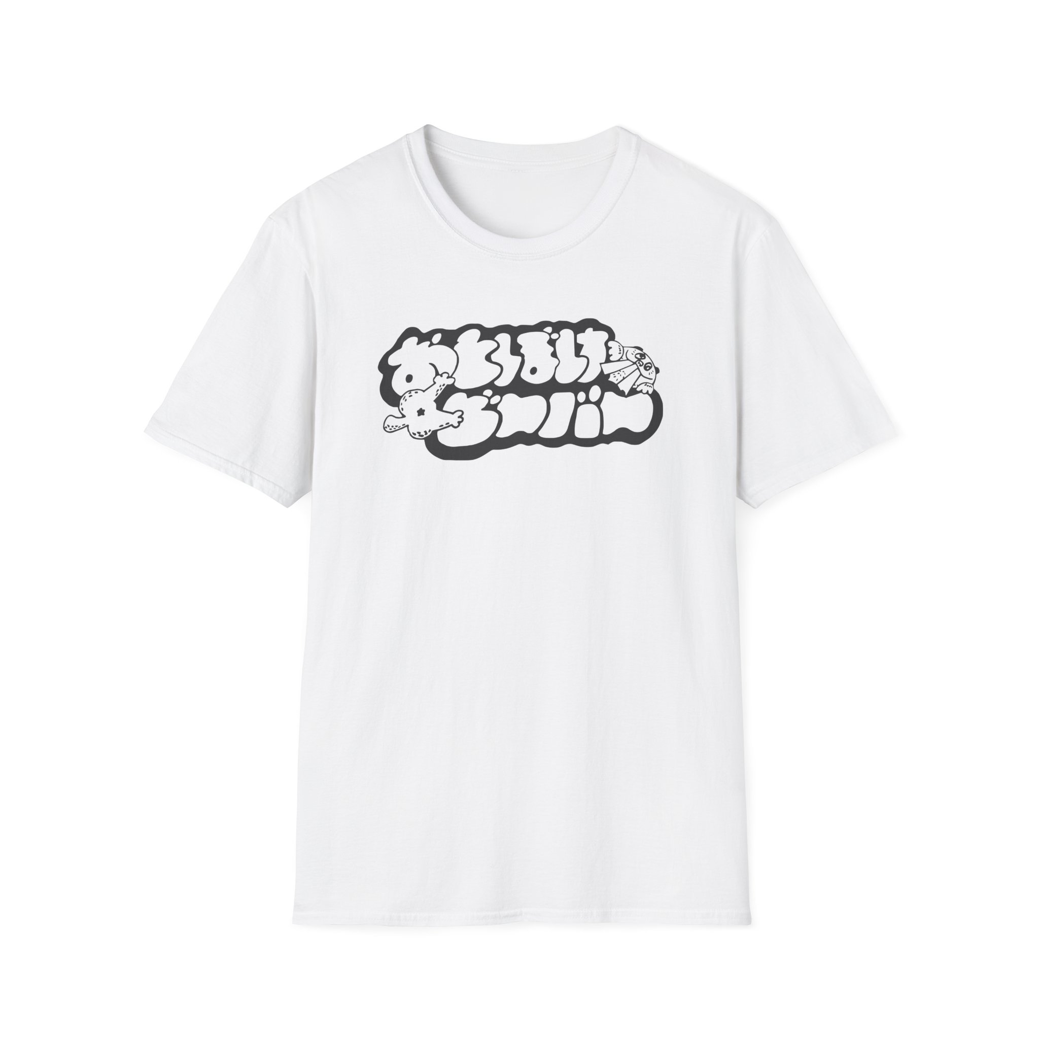 Otoboke Beaver Shimmer Print Logo Unisex Softstyle T-Shirt