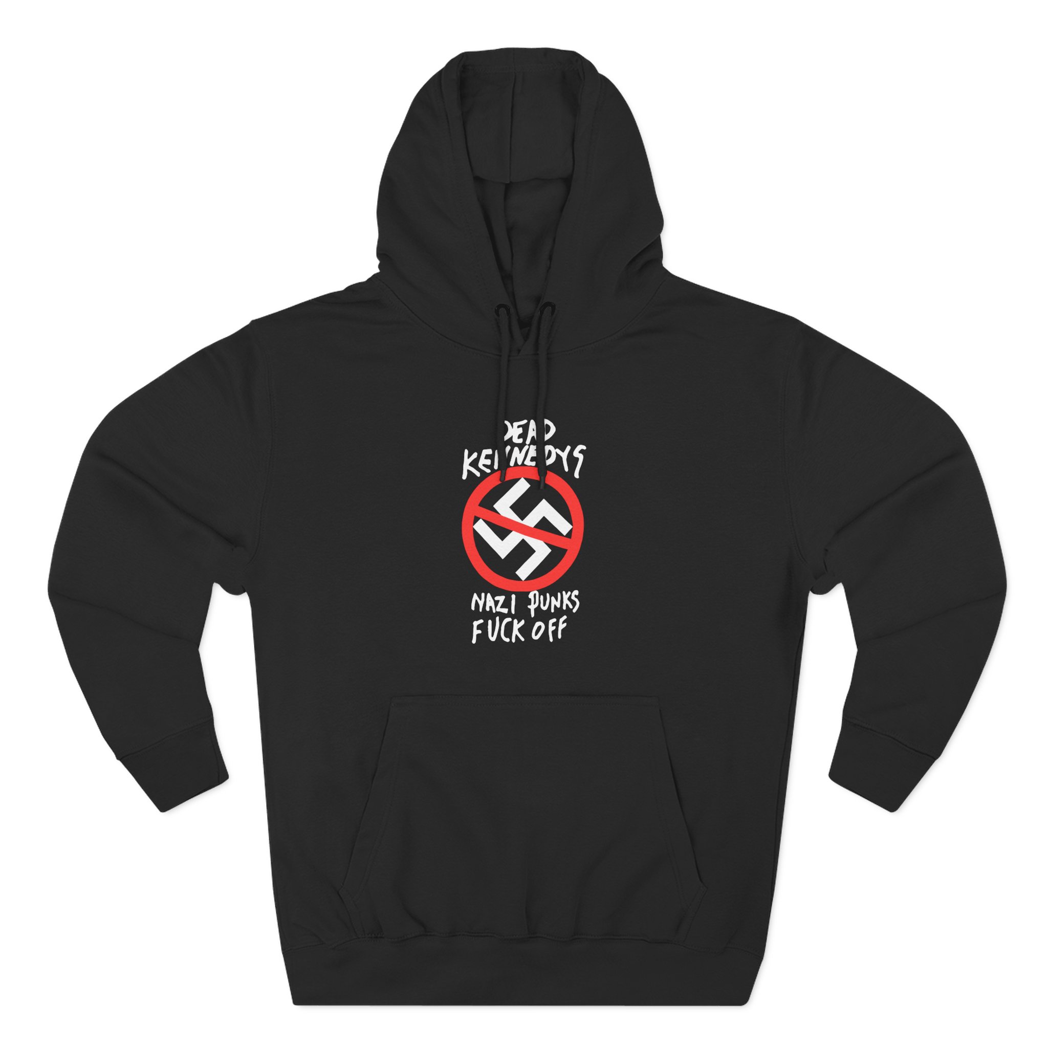 Dead Kennedys Nazi Punks Fuck Off Three-Panel Fleece Hoodie