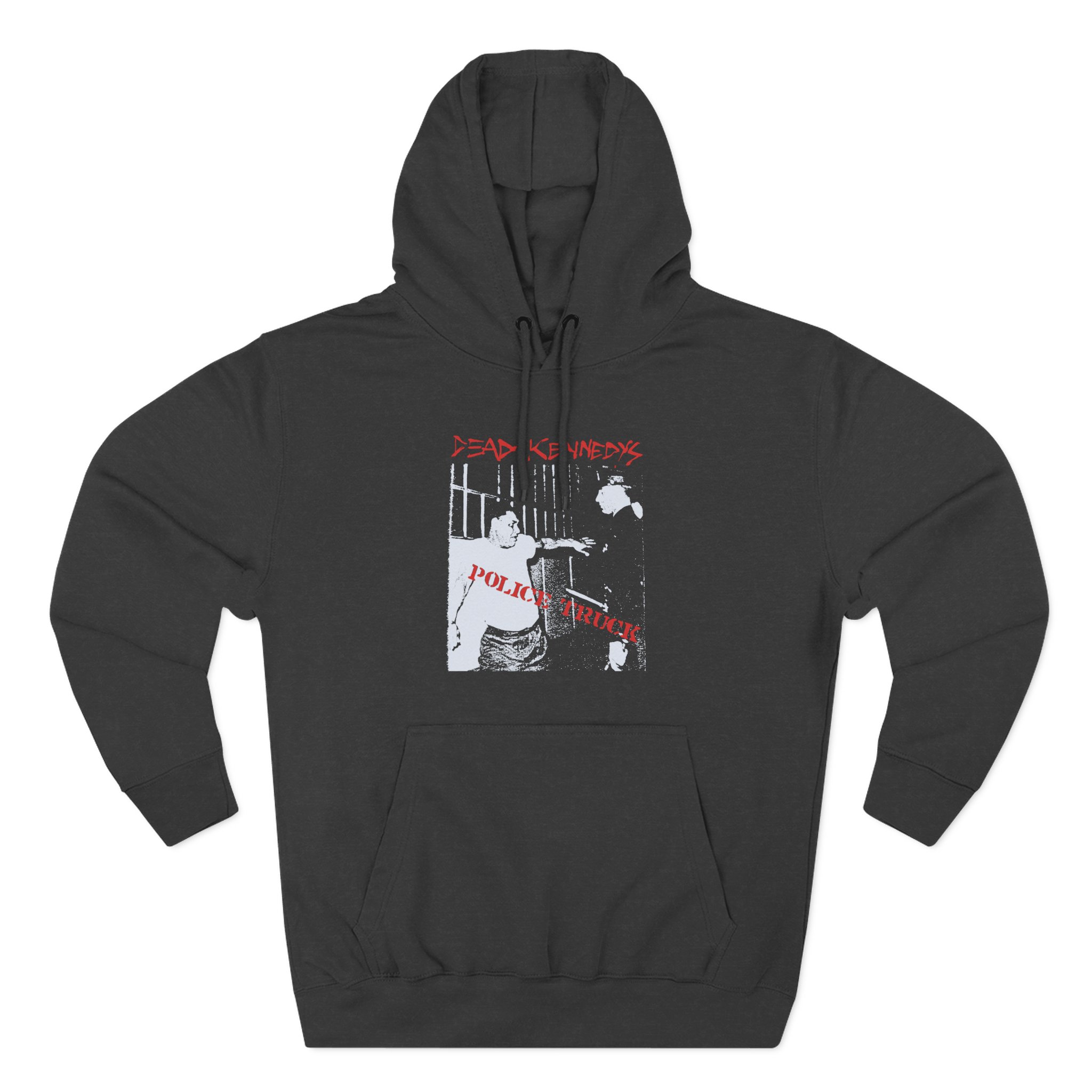 Dead Kennedys Police Truck Three-Panel Fleece Hoodie - Image 3
