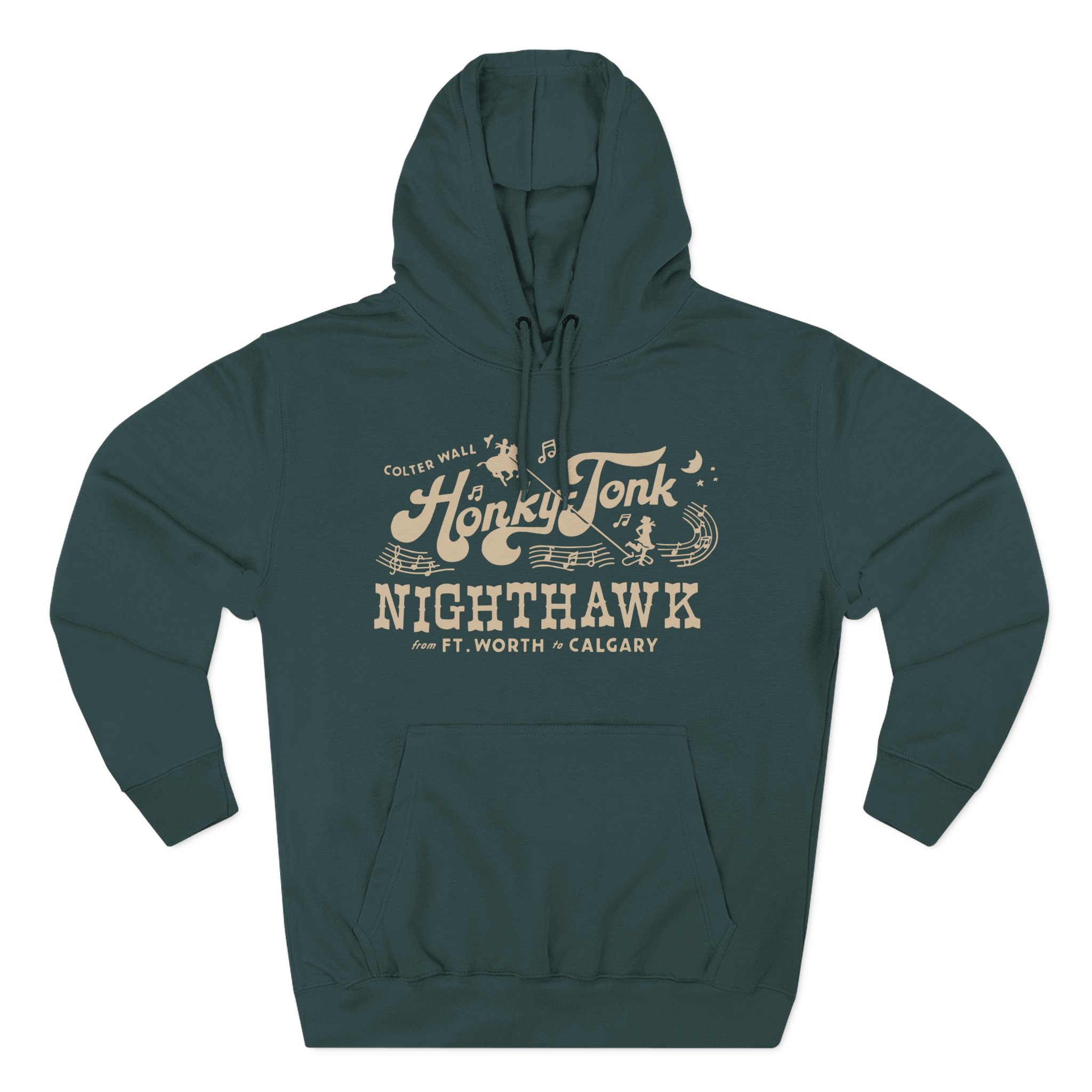 Colter Wall Honky-tonk Nighthawk Three-Panel Fleece Hoodie - Image 5