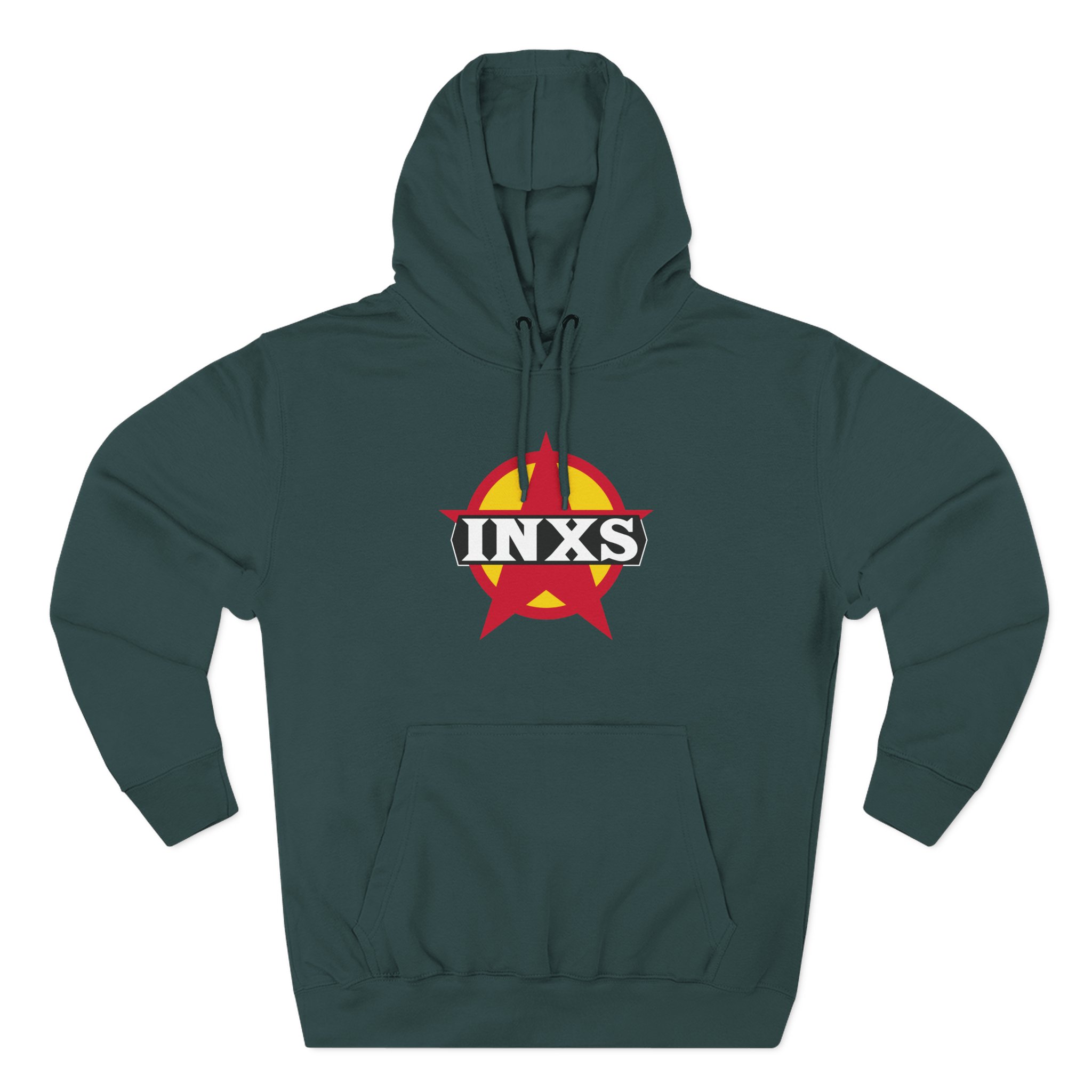 Inxs Vintage Star Logo Three-Panel Fleece Hoodie - Image 7