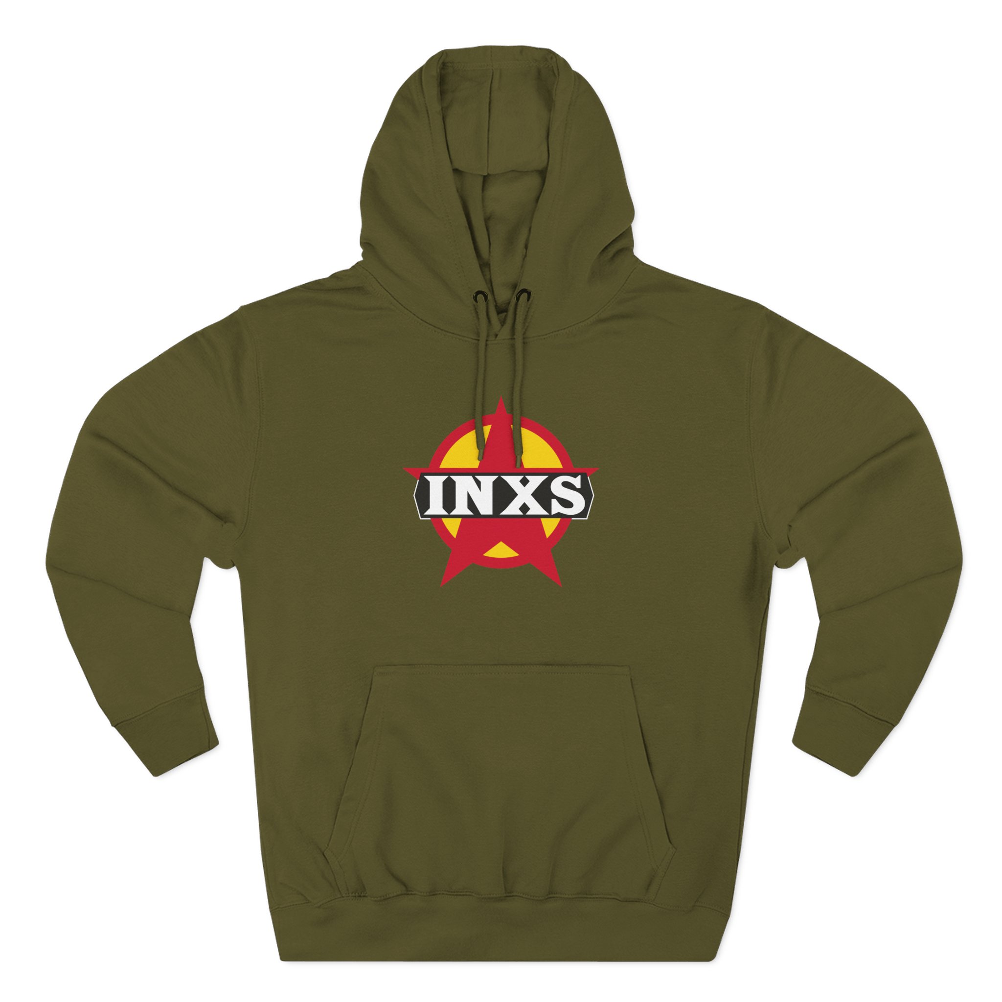 Inxs Vintage Star Logo Three-Panel Fleece Hoodie - Image 5