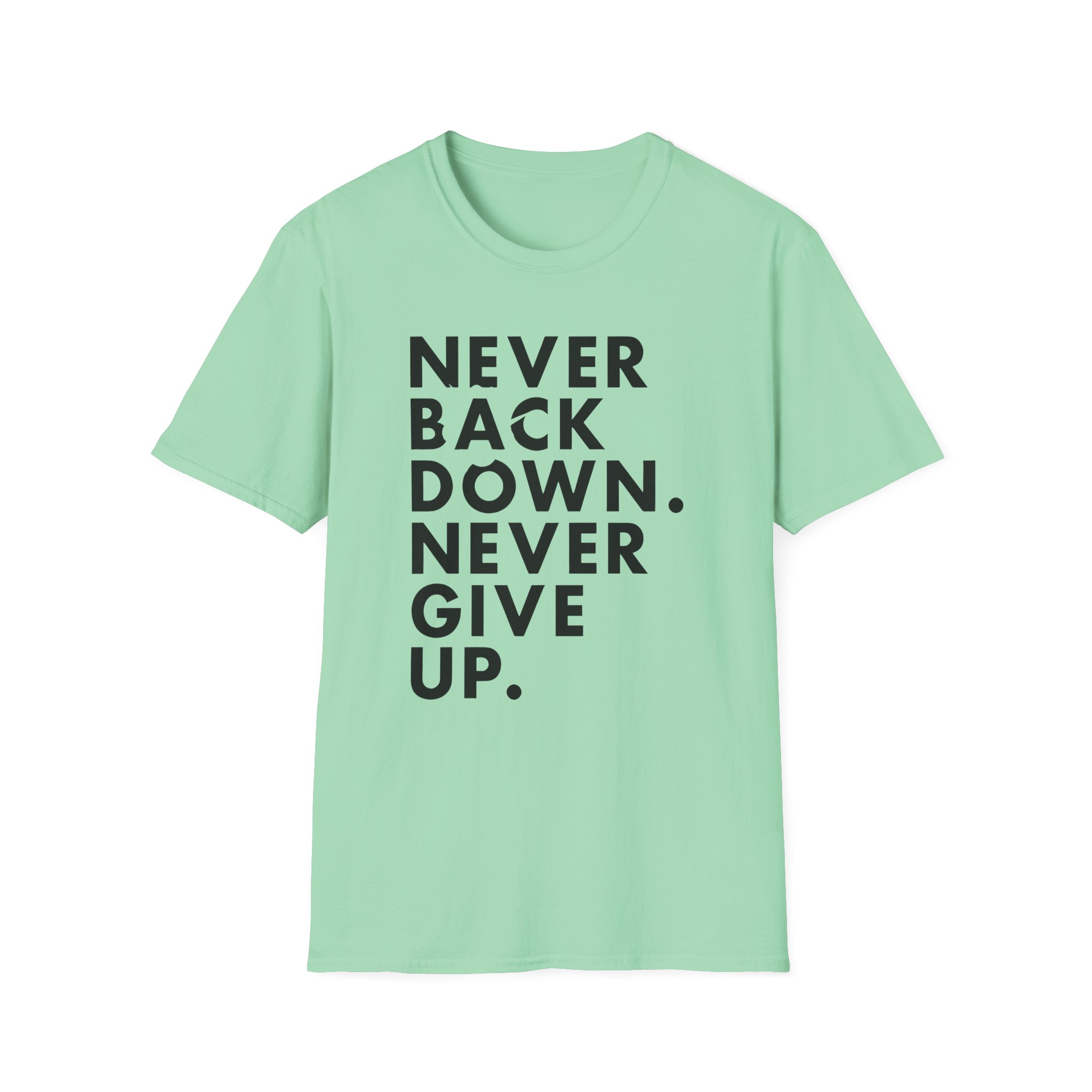 Nick Eh 30 Never Back Down Never Give Up Unisex Softstyle T-Shirt - Image 19