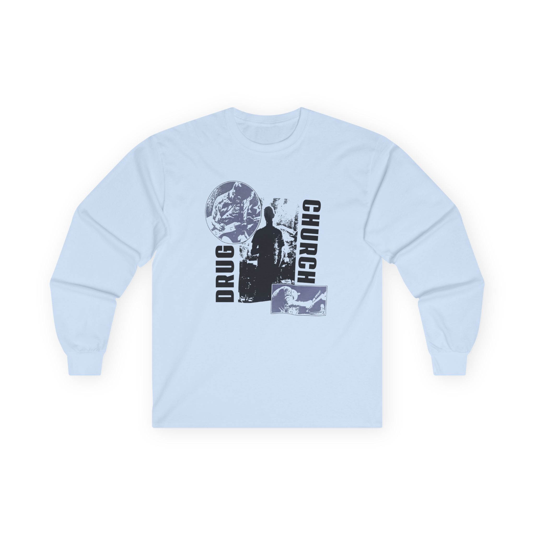 Drug Church Pat Stand Unisex Ultra Cotton Long Sleeve Tee - Image 5
