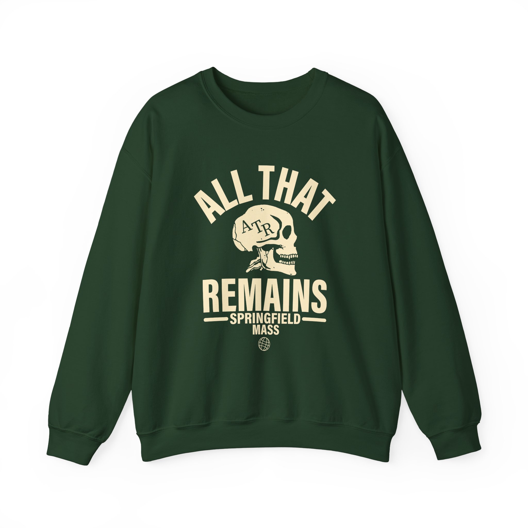 All That Remains Springfield Skull Unisex Heavy Blend™ Crewneck Sweatshirt - Image 7