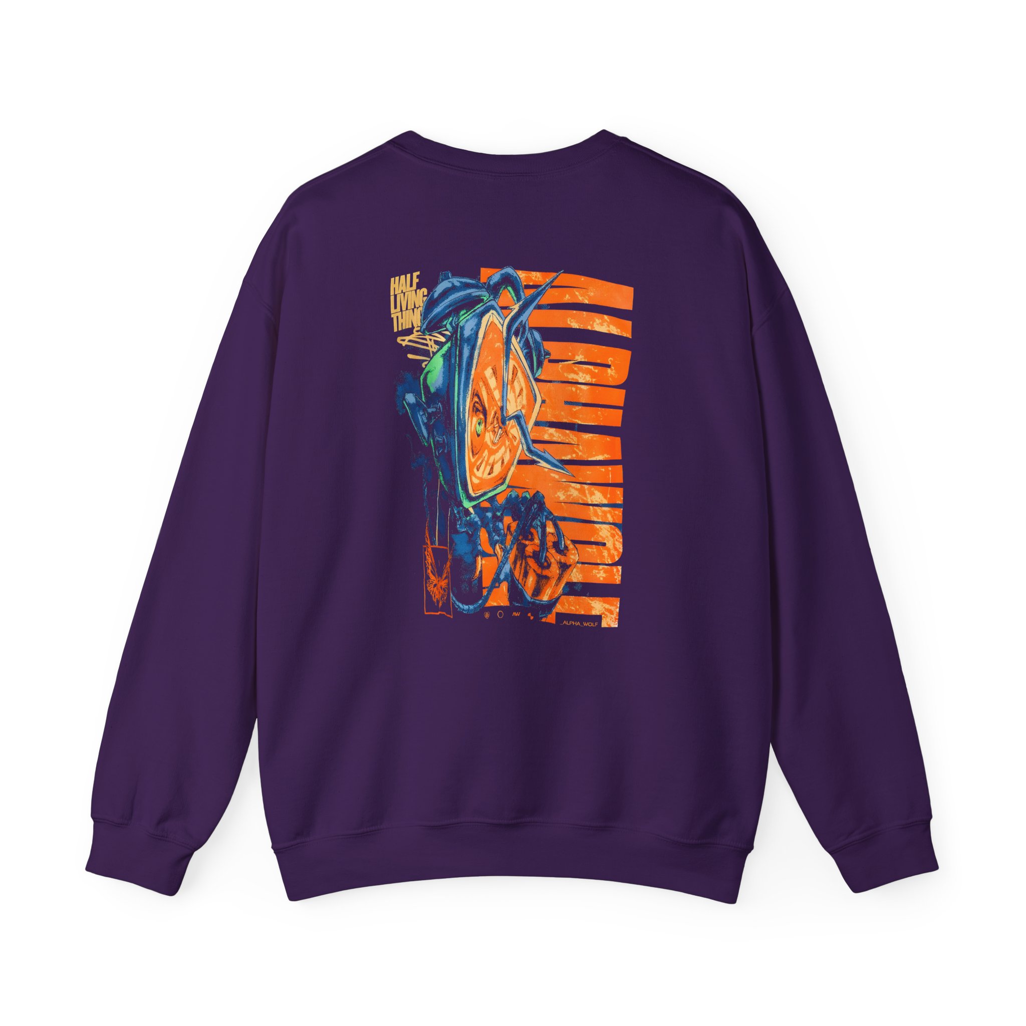 Alpha Wolf Clock Unisex Heavy Blend™ Crewneck Sweatshirt - Image 10