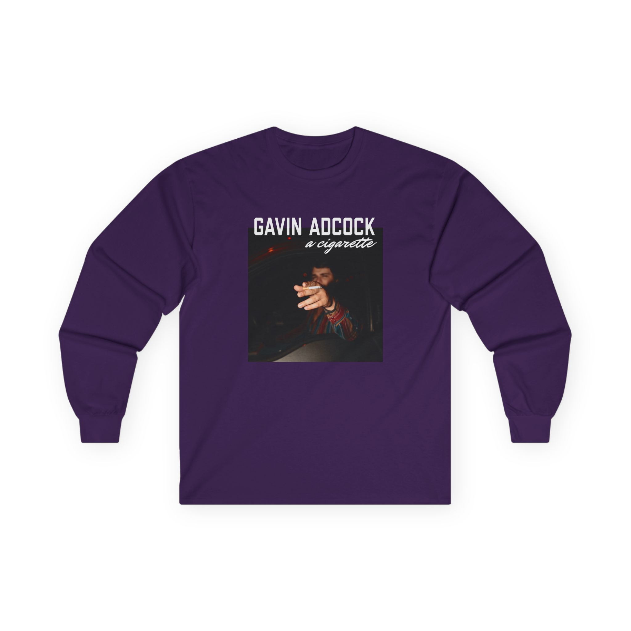 Gavin Adcock a Cigarette Black Photo Unisex Ultra Cotton Long Sleeve Tee - Image 9