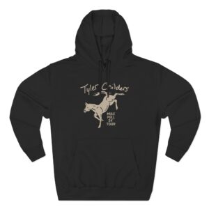 Tyler Childers Mule Kick  Three-Panel Fleece Hoodie
