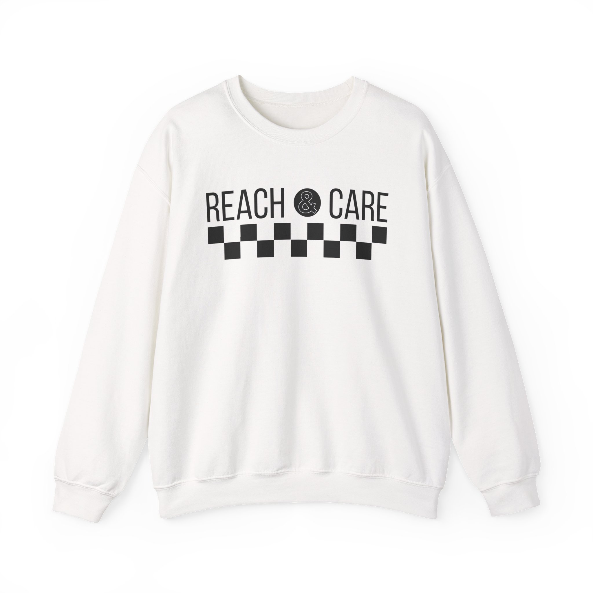 Life Church Reach the World Care for the One Unisex Heavy Blend™ Crewneck Sweatshirt