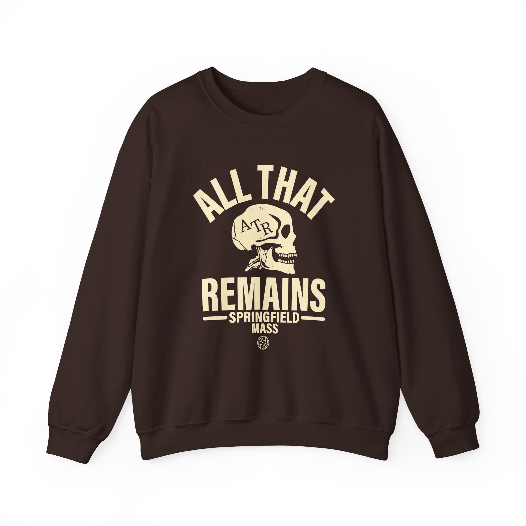 All That Remains Springfield Skull Unisex Heavy Blend™ Crewneck Sweatshirt - Image 5