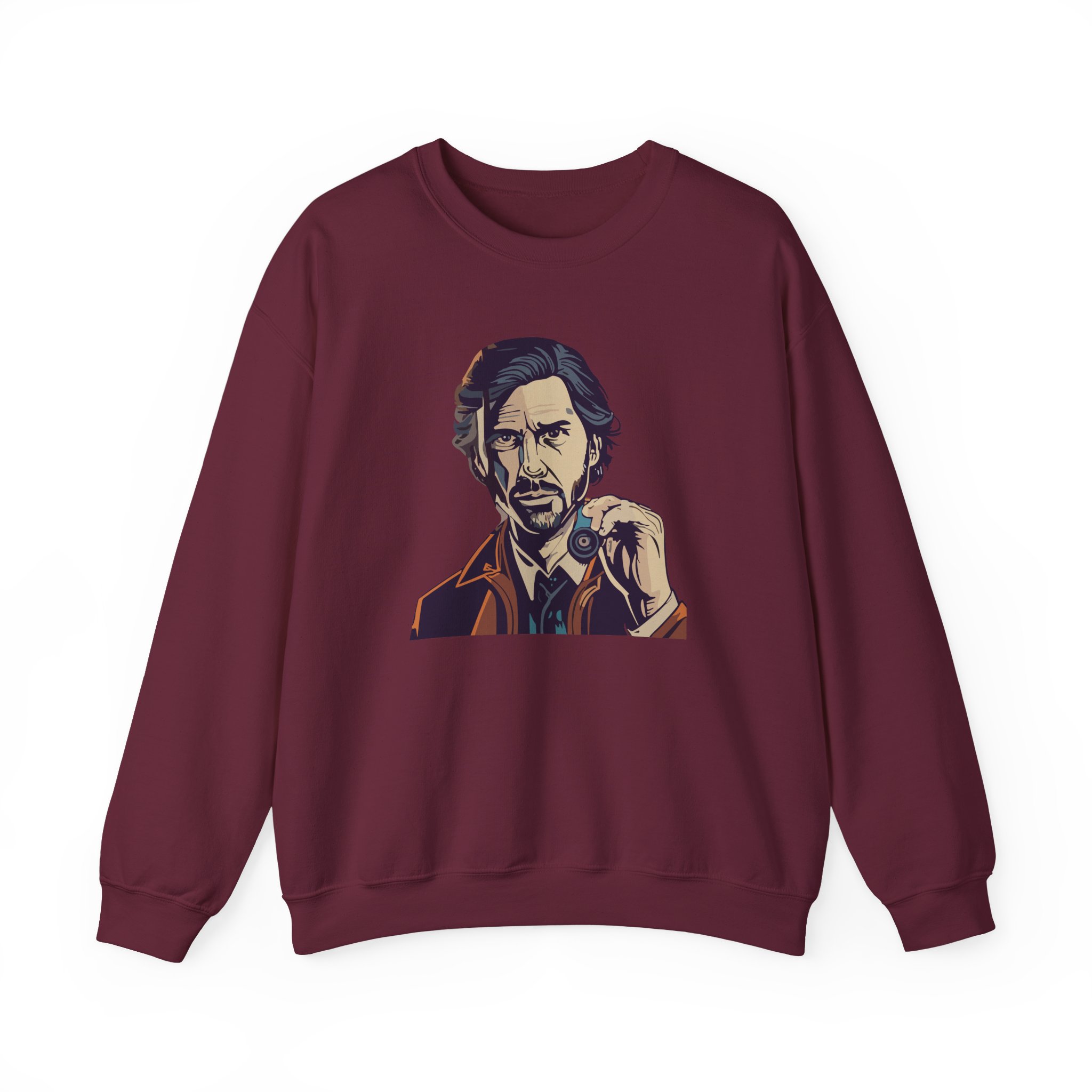 Alan Wake Cosmic Unisex Heavy Blend™ Crewneck Sweatshirt - Image 7