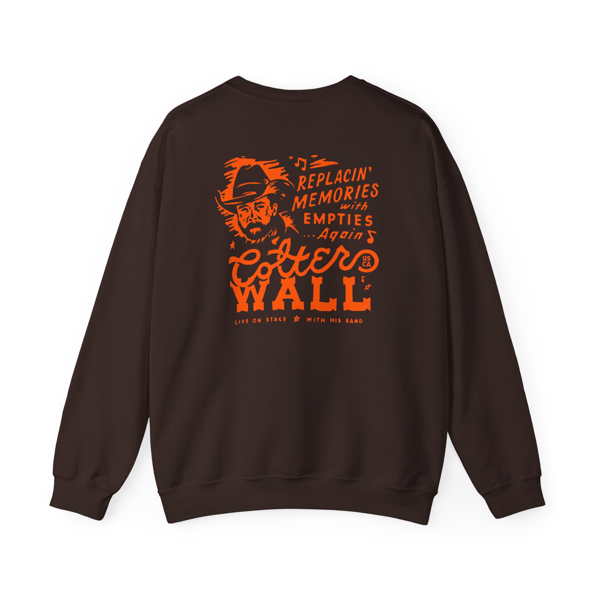 Colter Wall Memories and Empties Pocket Unisex Heavy Blend™ Crewneck Sweatshirt - Image 4