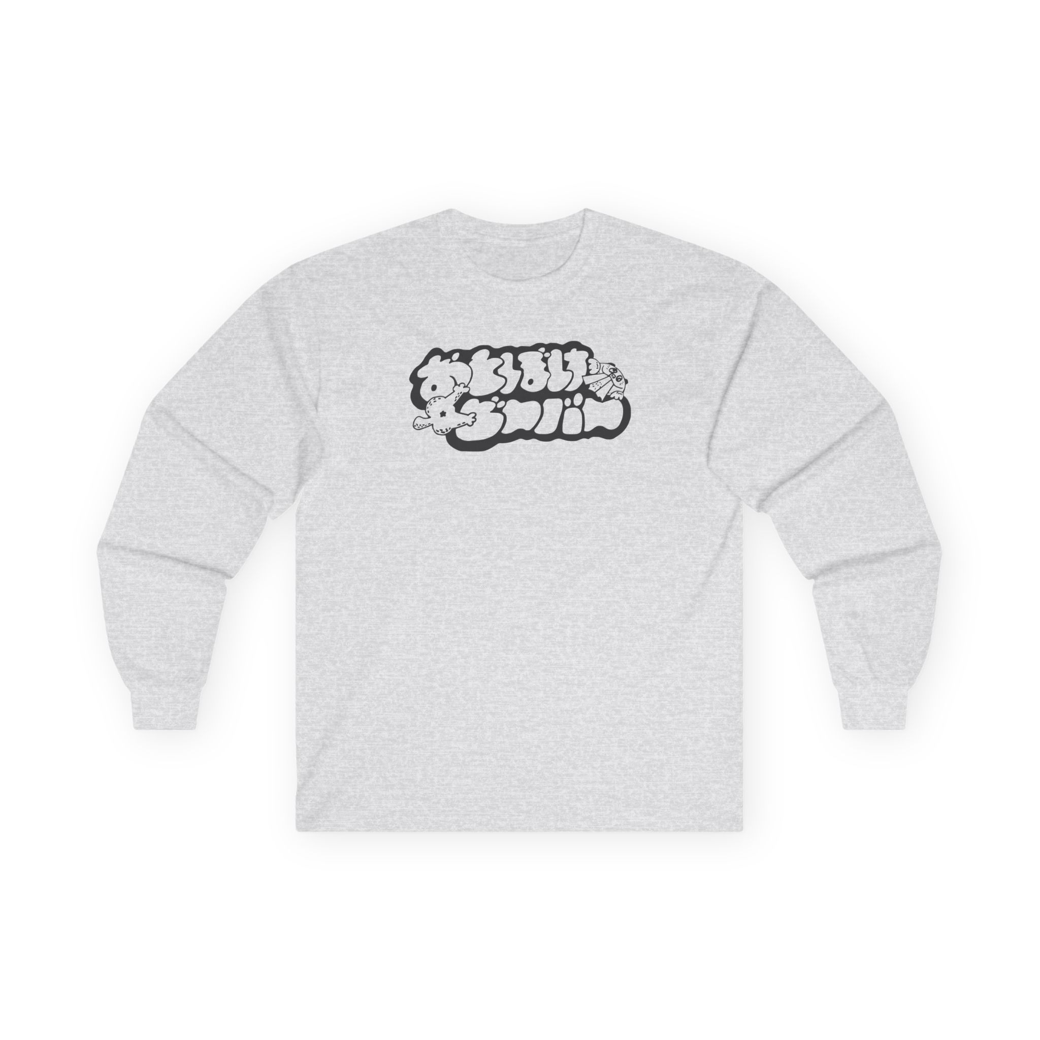 Otoboke Beaver Shimmer Print Logo Unisex Ultra Cotton Long Sleeve Tee - Image 3