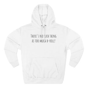 Joshua Weissman There's No Such Thing as Too Much B-roll! Three-Panel Fleece Hoodie