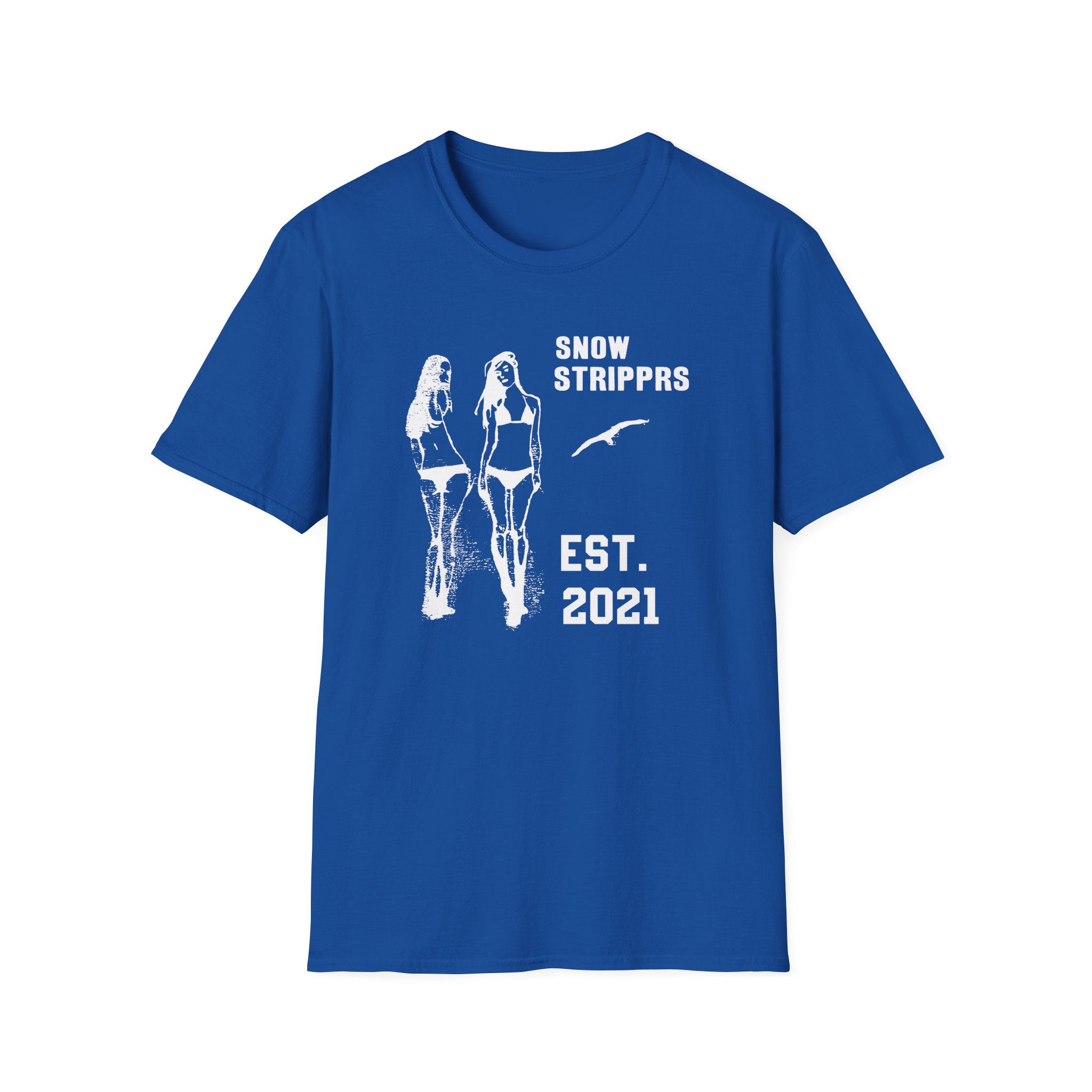 Snow Strippers Unisex Softstyle T-Shirt - Image 19