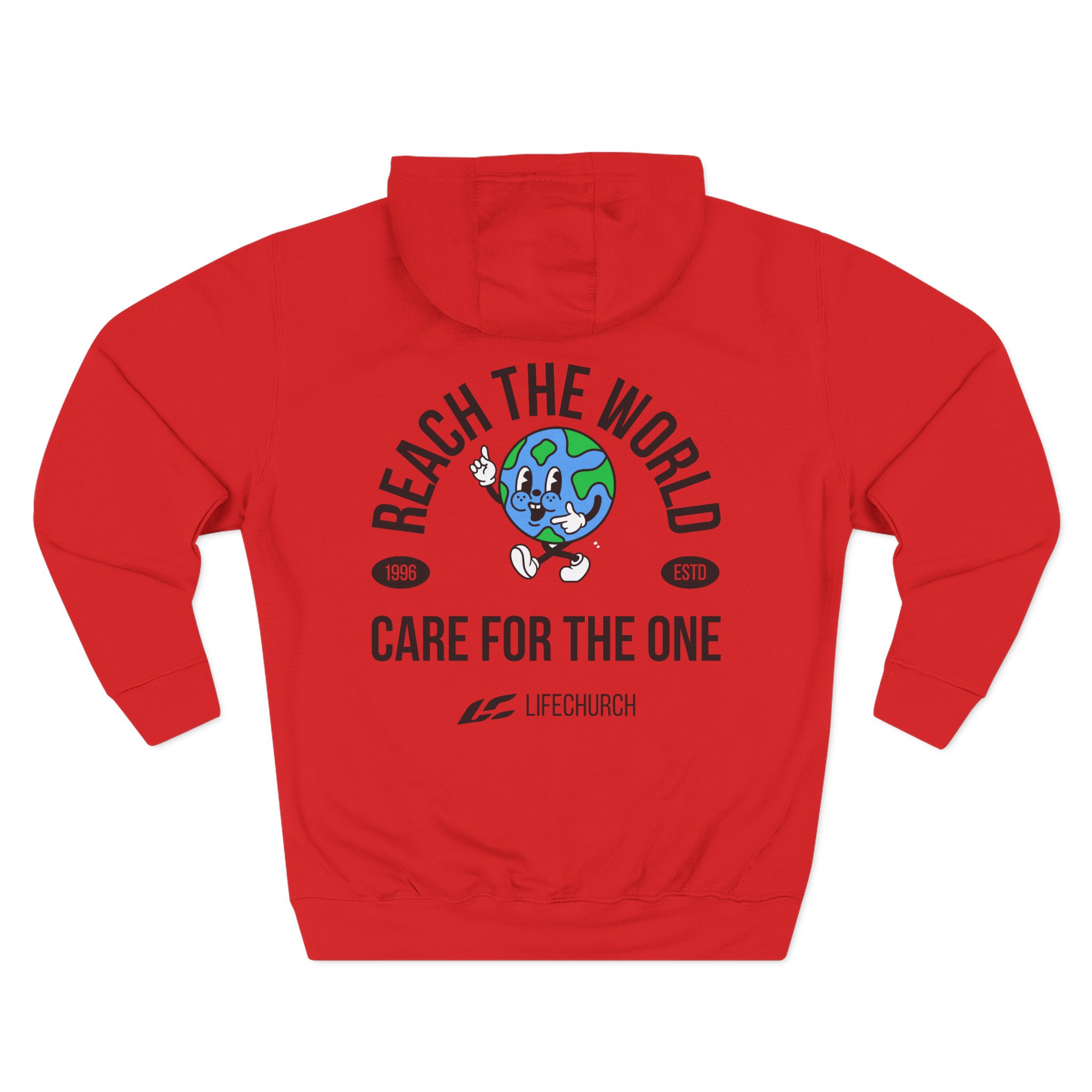 Life Church Reach the World Care for the One Three-Panel Fleece Hoodie - Image 18