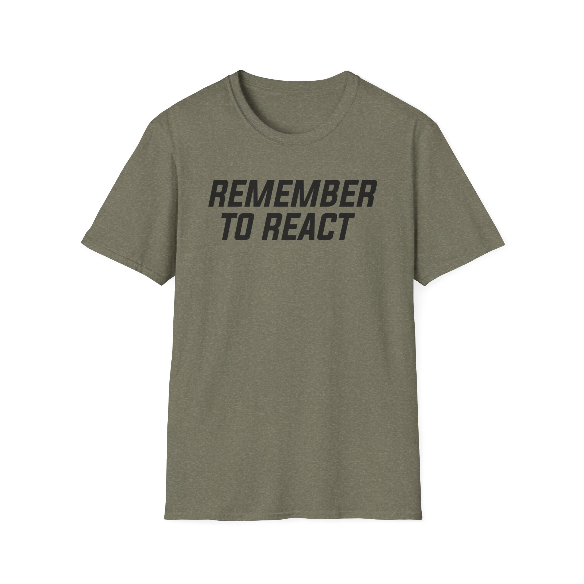 Jenny Holzer Remember to React Unisex Softstyle T-Shirt - Image 13