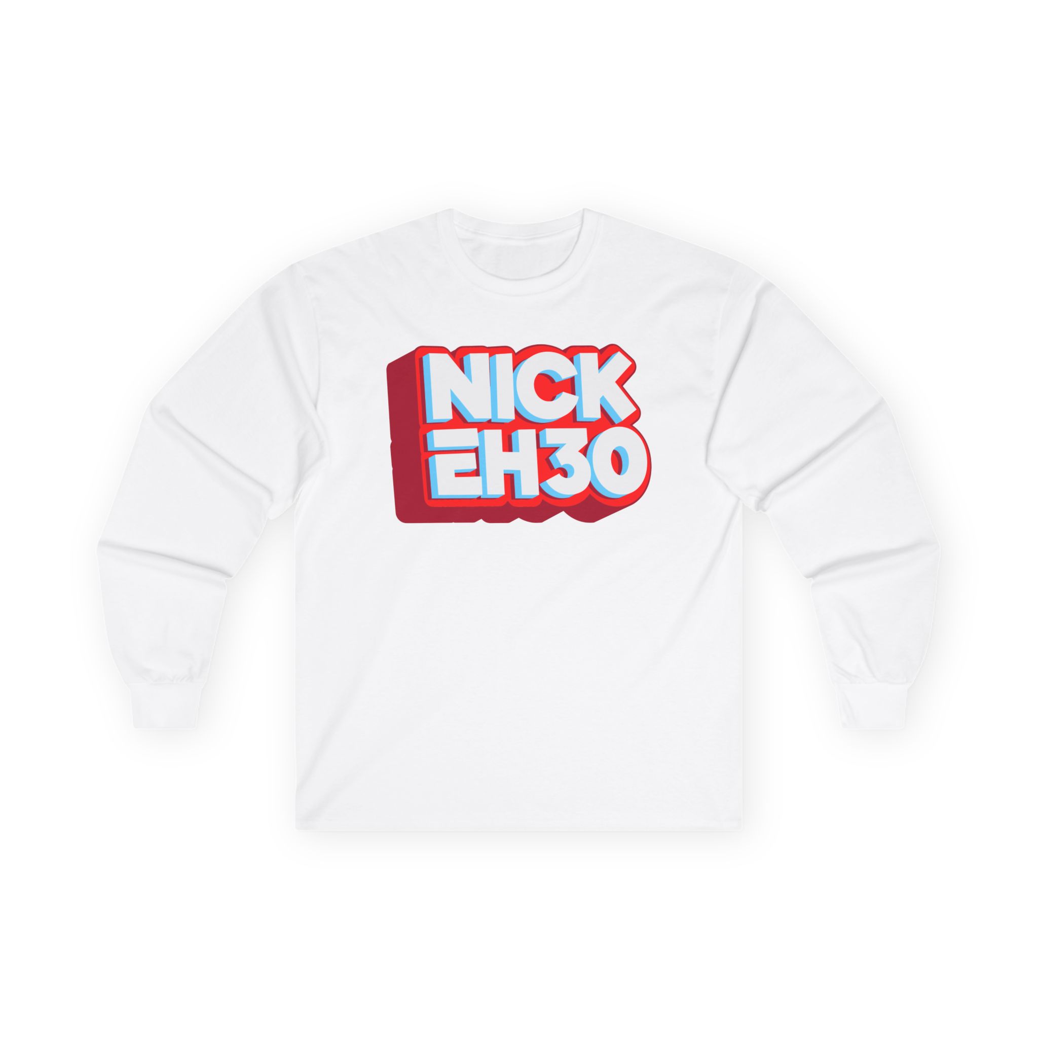 Nick Eh 30 Logo Unisex Ultra Cotton Long Sleeve Tee - Image 3