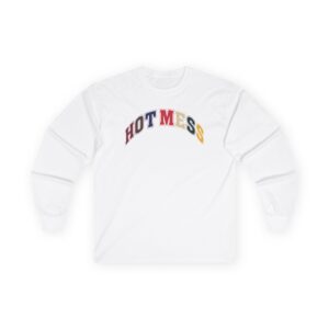 Alix Earle Hot Mess Varsity Unisex Ultra Cotton Long Sleeve Tee