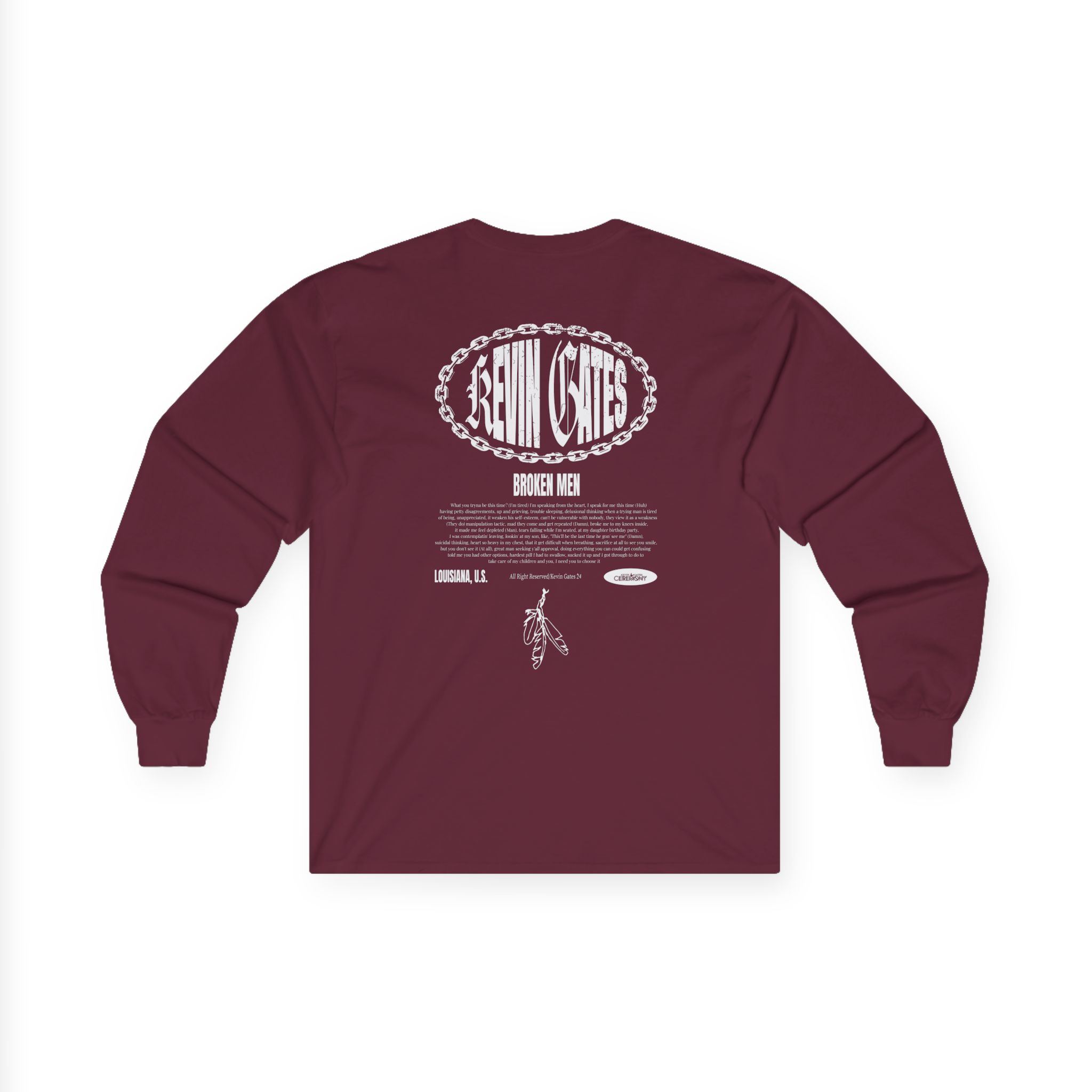 Kevin Gates Broken Men Unisex Ultra Cotton Long Sleeve Tee - Image 4