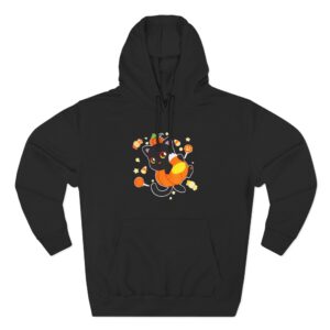 Aphmau Pumpkin Cat Three-Panel Fleece Hoodie
