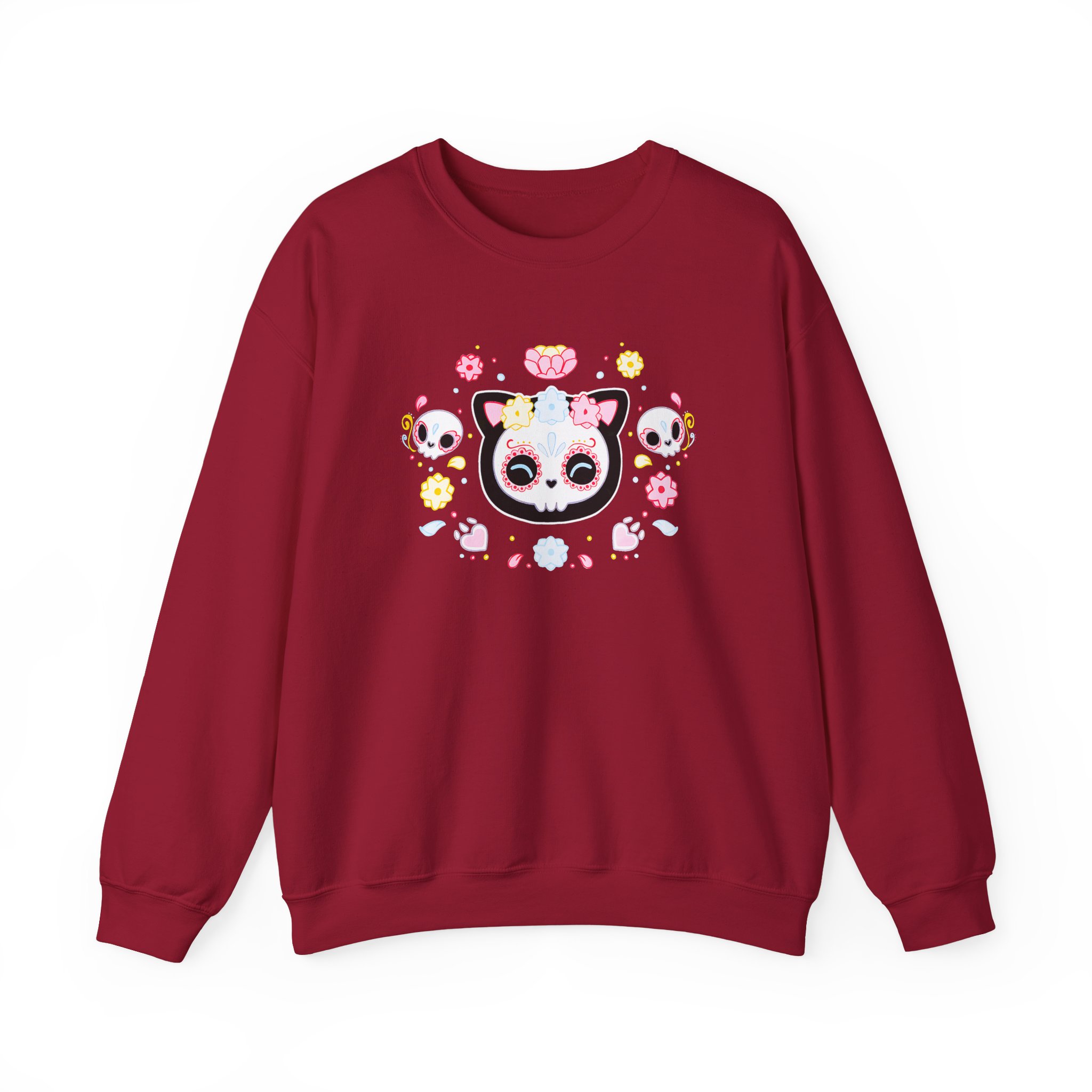 Aphmau Sugar Skull Cat Unisex Heavy Blend™ Crewneck Sweatshirt - Image 27