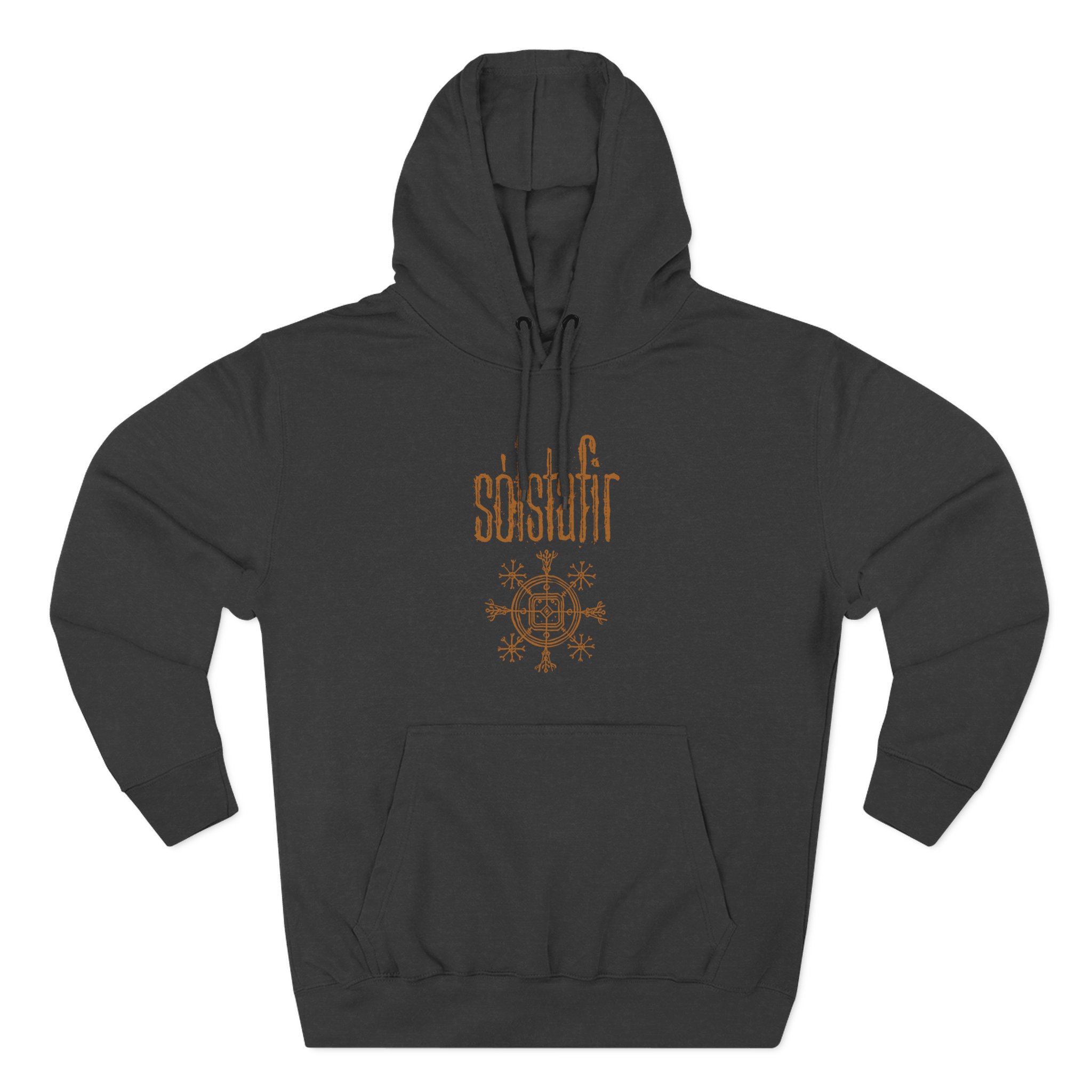 Solstafir Gold Logo Three-Panel Fleece Hoodie - Image 3