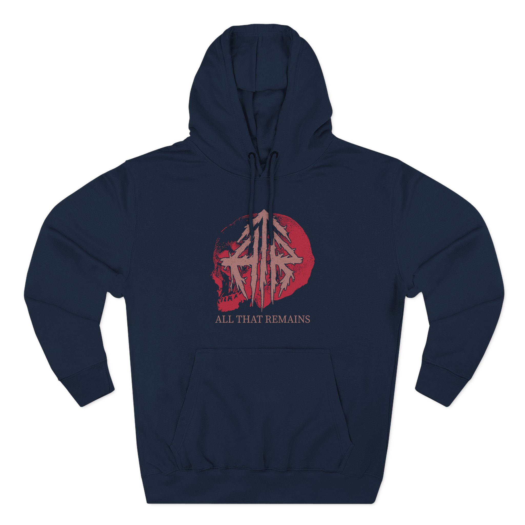 All That Remains Skull Three-Panel Fleece Hoodie - Image 5