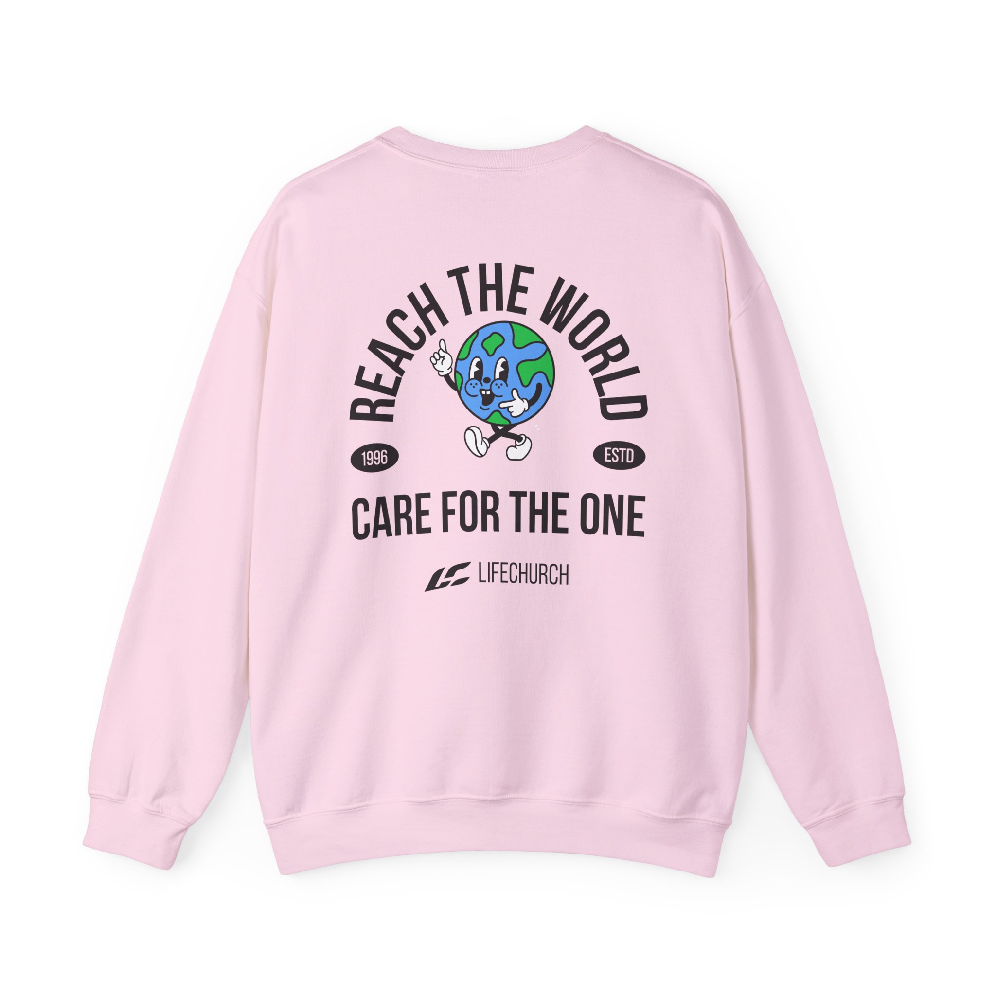 Life Church Reach the World Care for the One Unisex Heavy Blend™ Crewneck Sweatshirt - Image 18