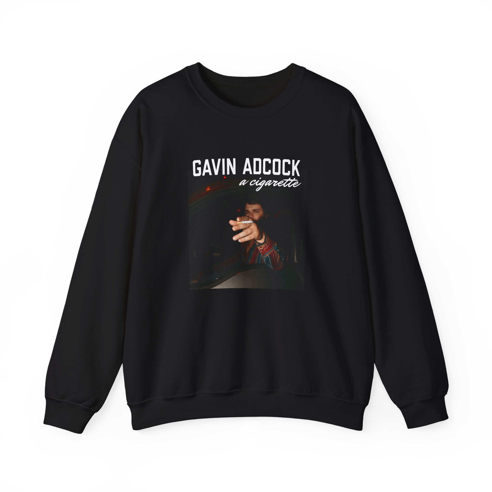 Gavin Adcock a Cigarette Black Photo Unisex Heavy Blend™ Crewneck Sweatshirt