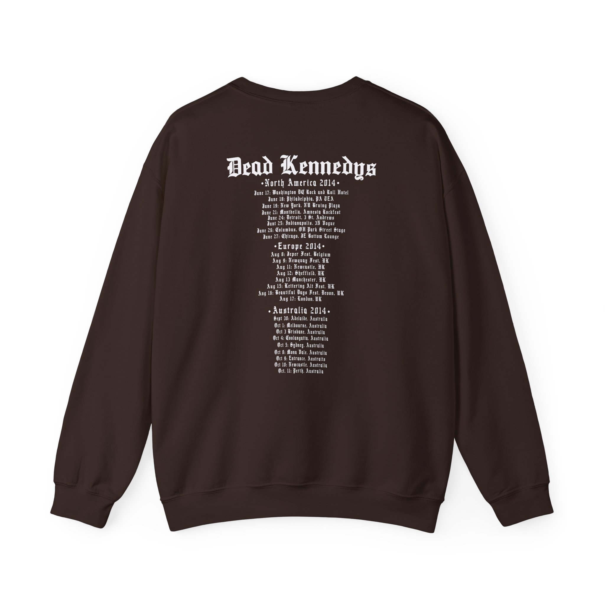 Dead Kennedys - Logo Tour 2014 Unisex Heavy Blend™ Crewneck Sweatshirt - Image 4